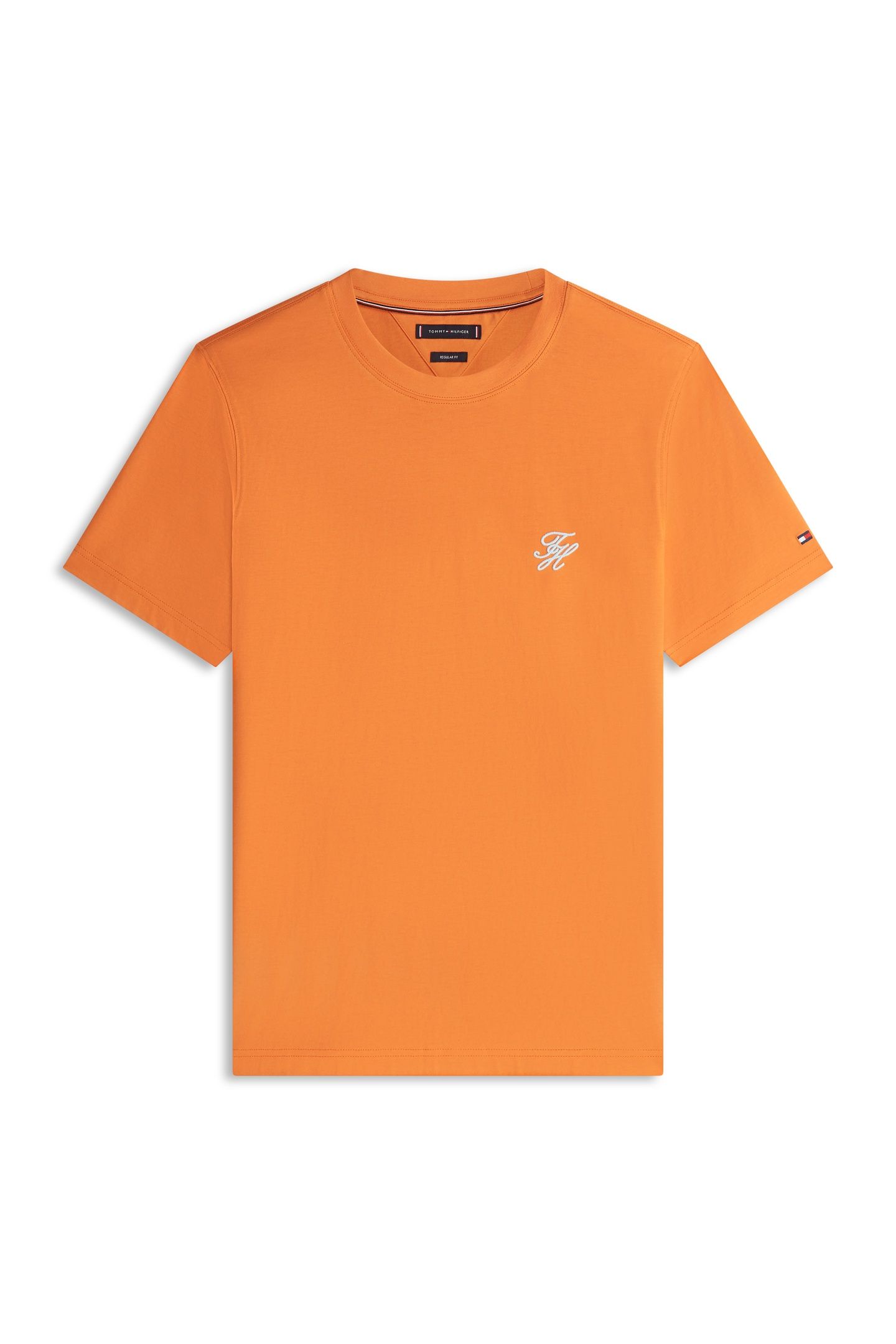 SCRIPT MONOGRAM T-SHIRT BRILLIANT ORANGE 4