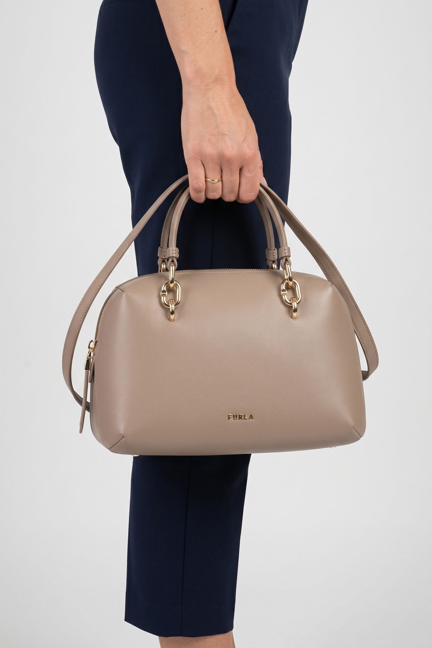 GALASSIA MEDIUM BOSTON BAG TAUPE 2