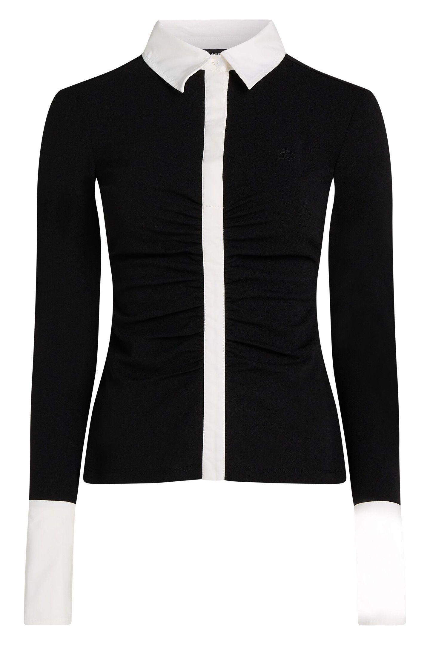 LONGSLEEVE POLO TOP BLACK 3