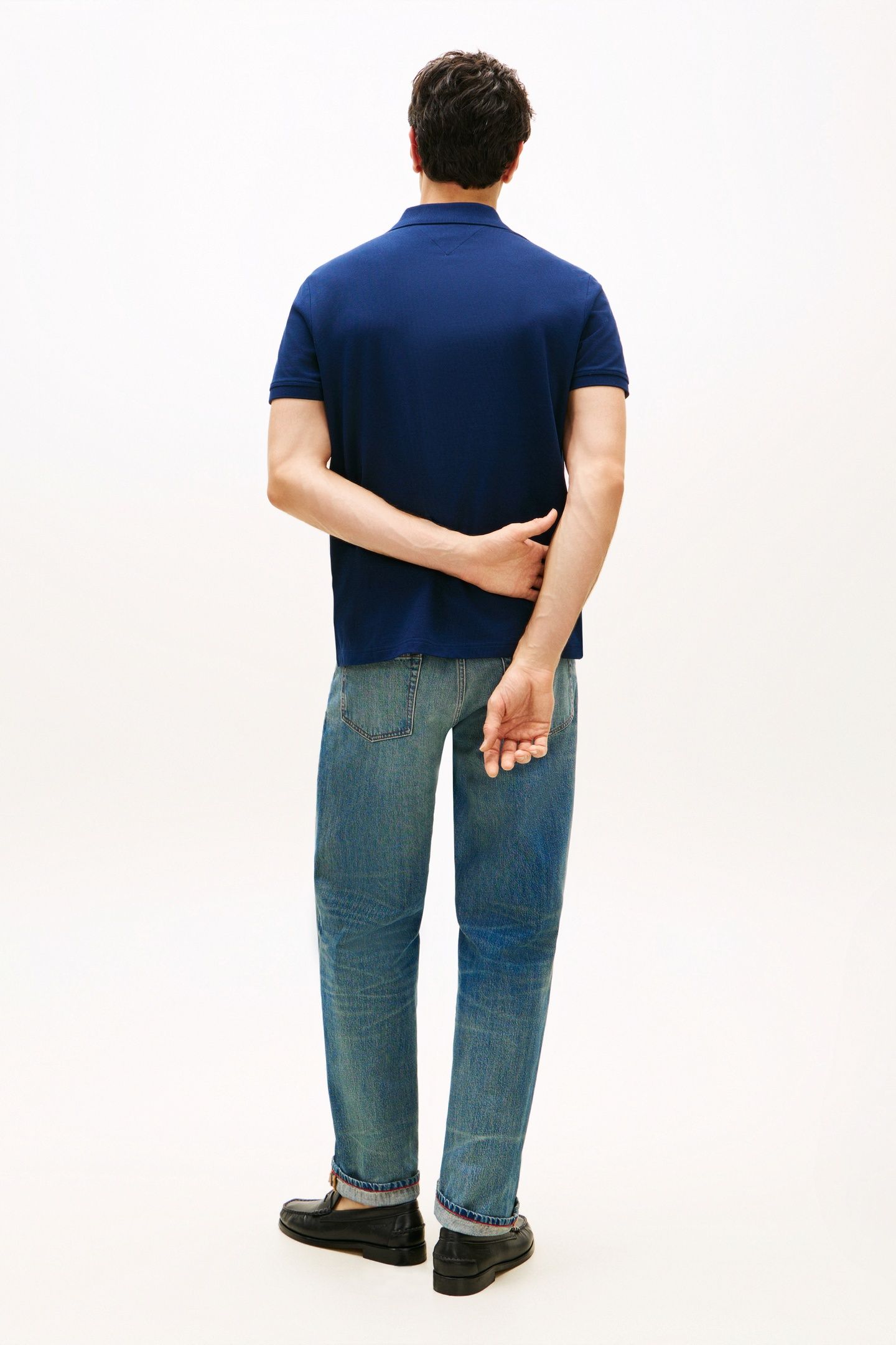 LEFT CHEST GRAPHIC POLO CARBON NAVY 3