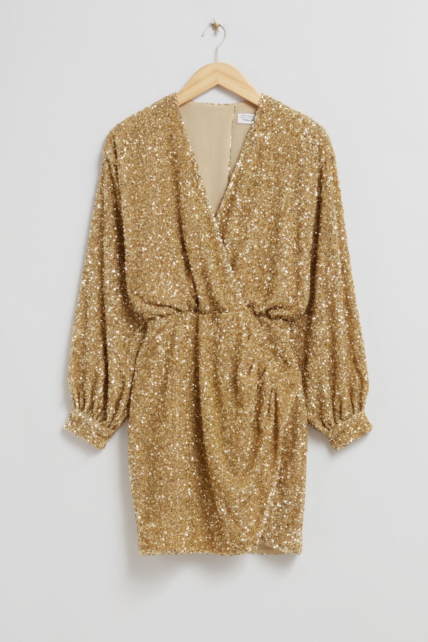 LA ARLENE PARTY DRESS BEIGE 1