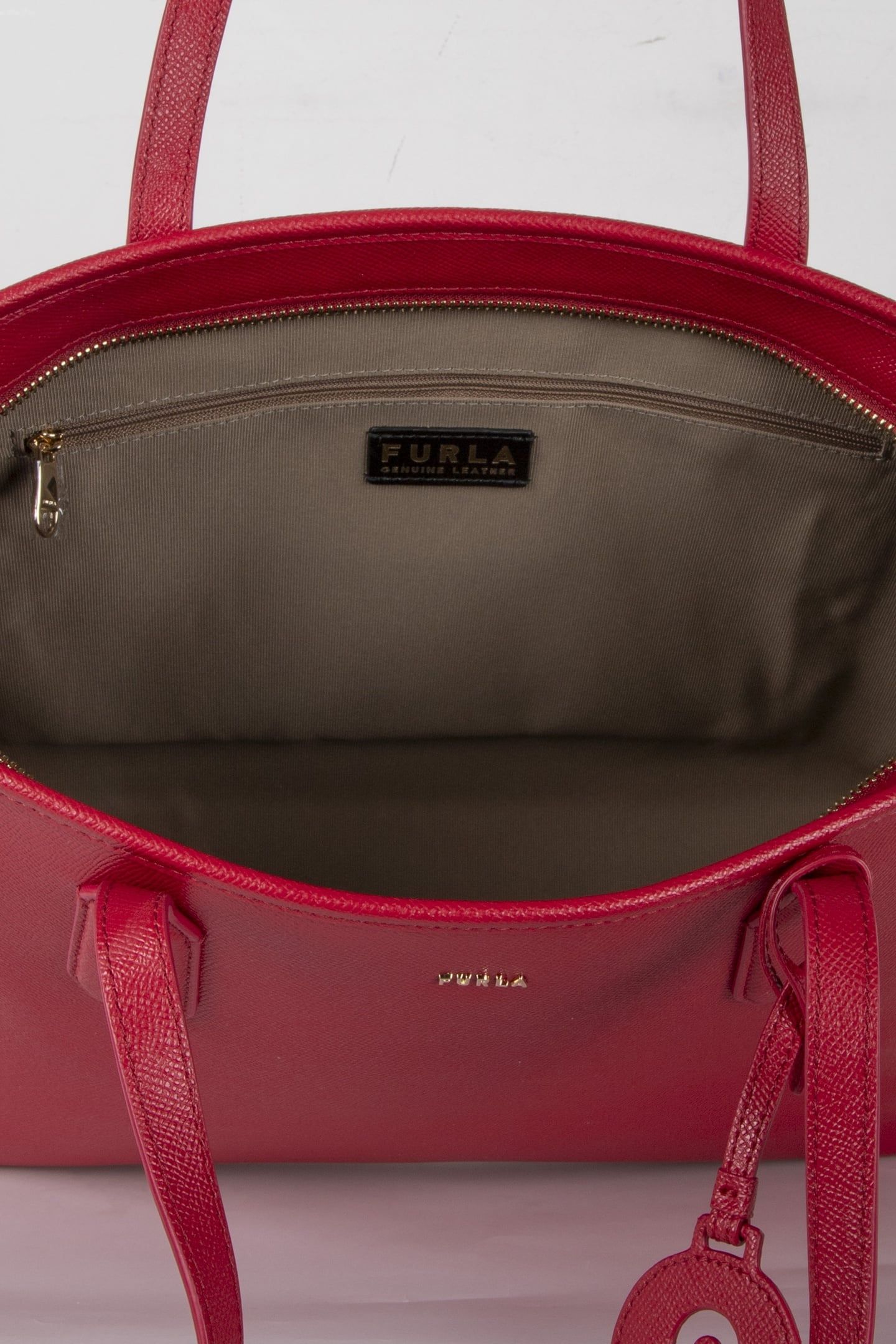CLASSIC MEDIUM TOTE W/ ZIP ROSSO VENEZIANO 5