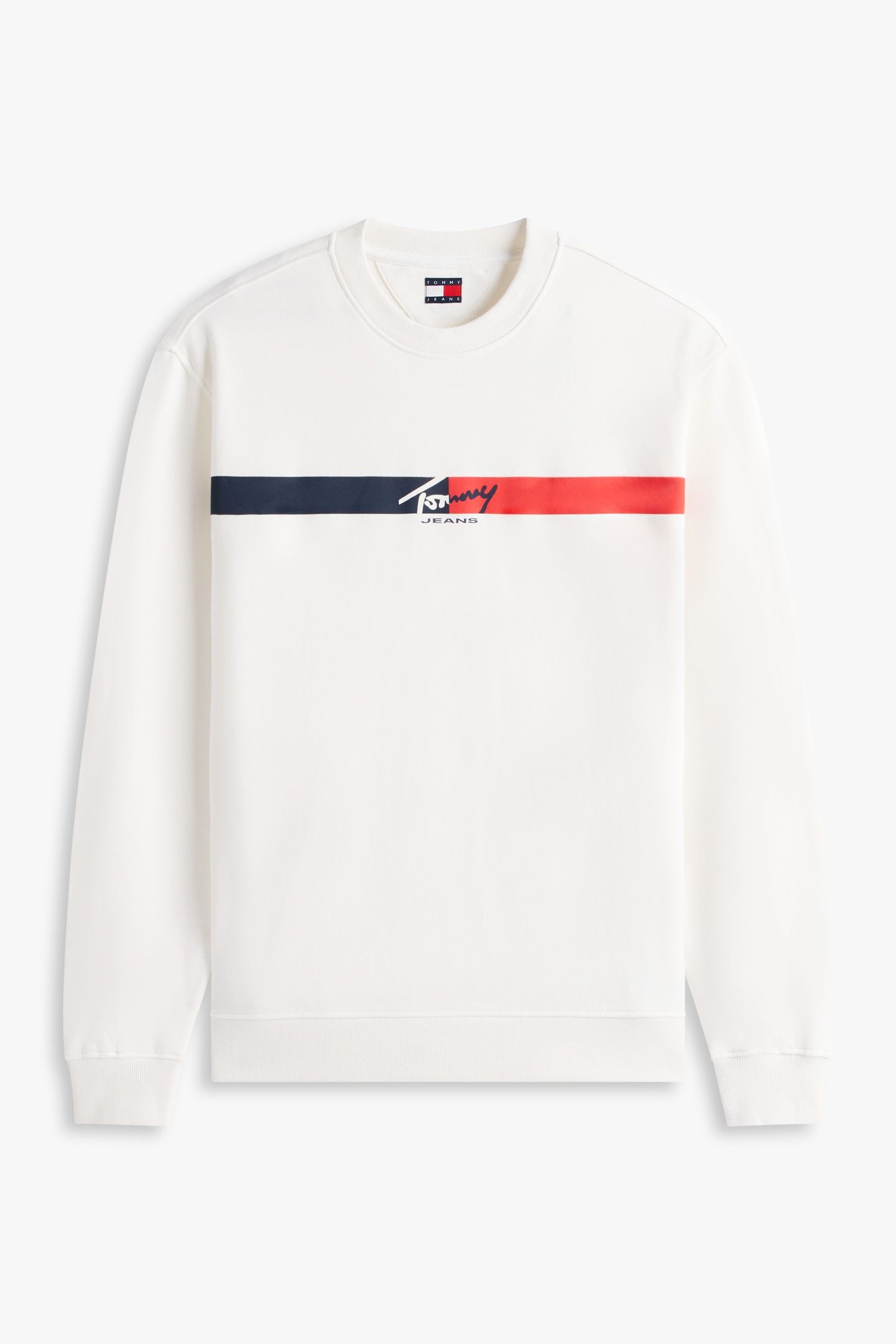 TJM REGULAR SIGN STRIPE SWEATSHIRT ECRU 4