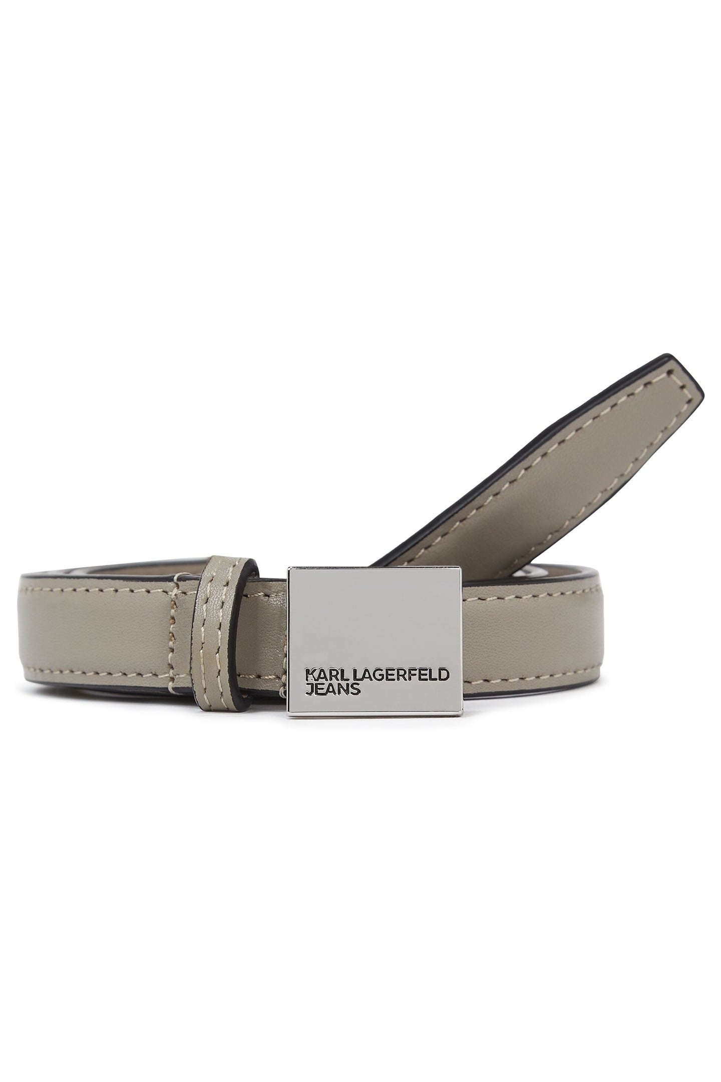THIN LEATHER BELT DESERT TAUPE 1