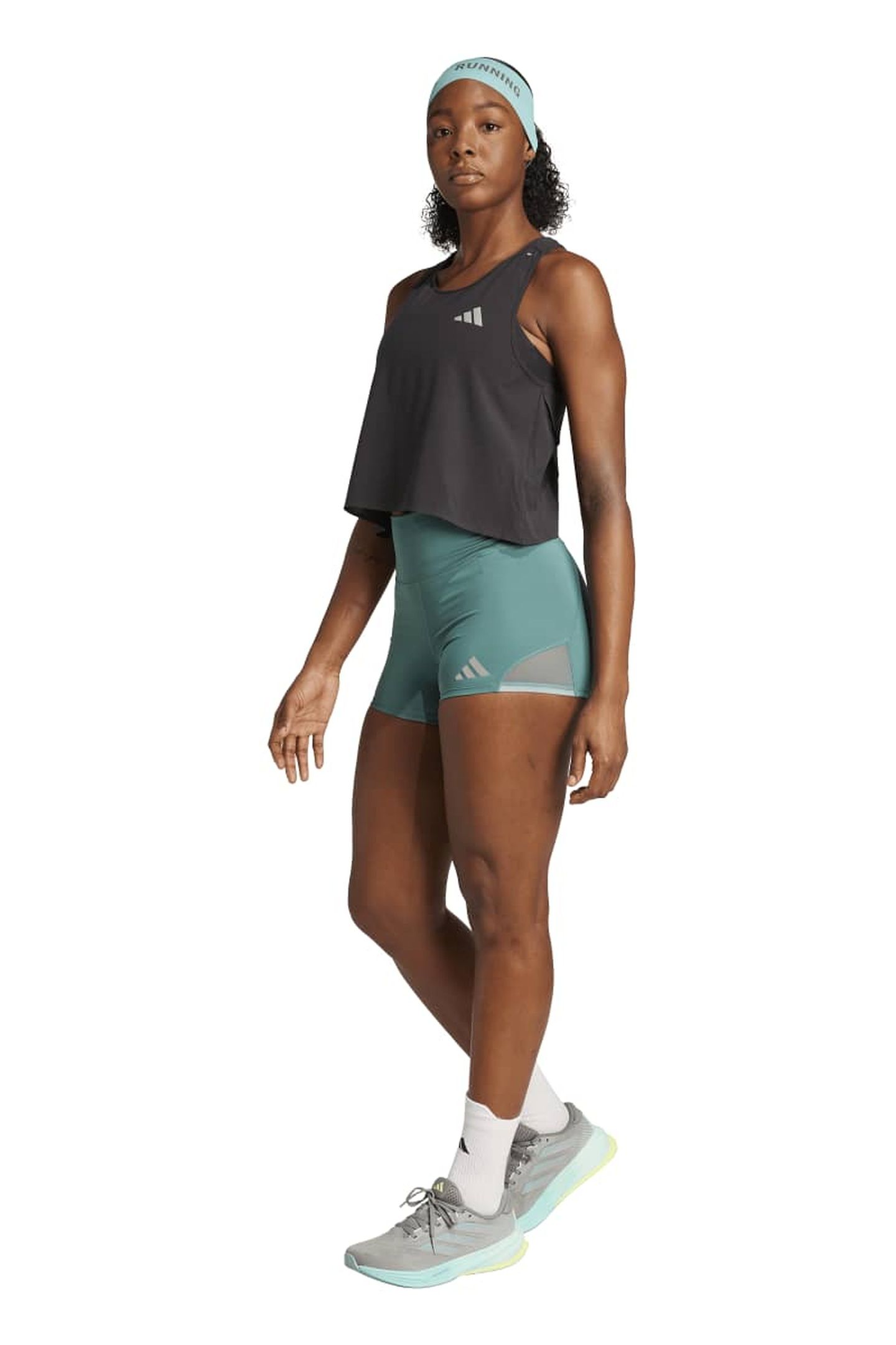 PERFORMANCE ADI365 RUNNING CLIMACOOL+ CROP TOP BLACK 4