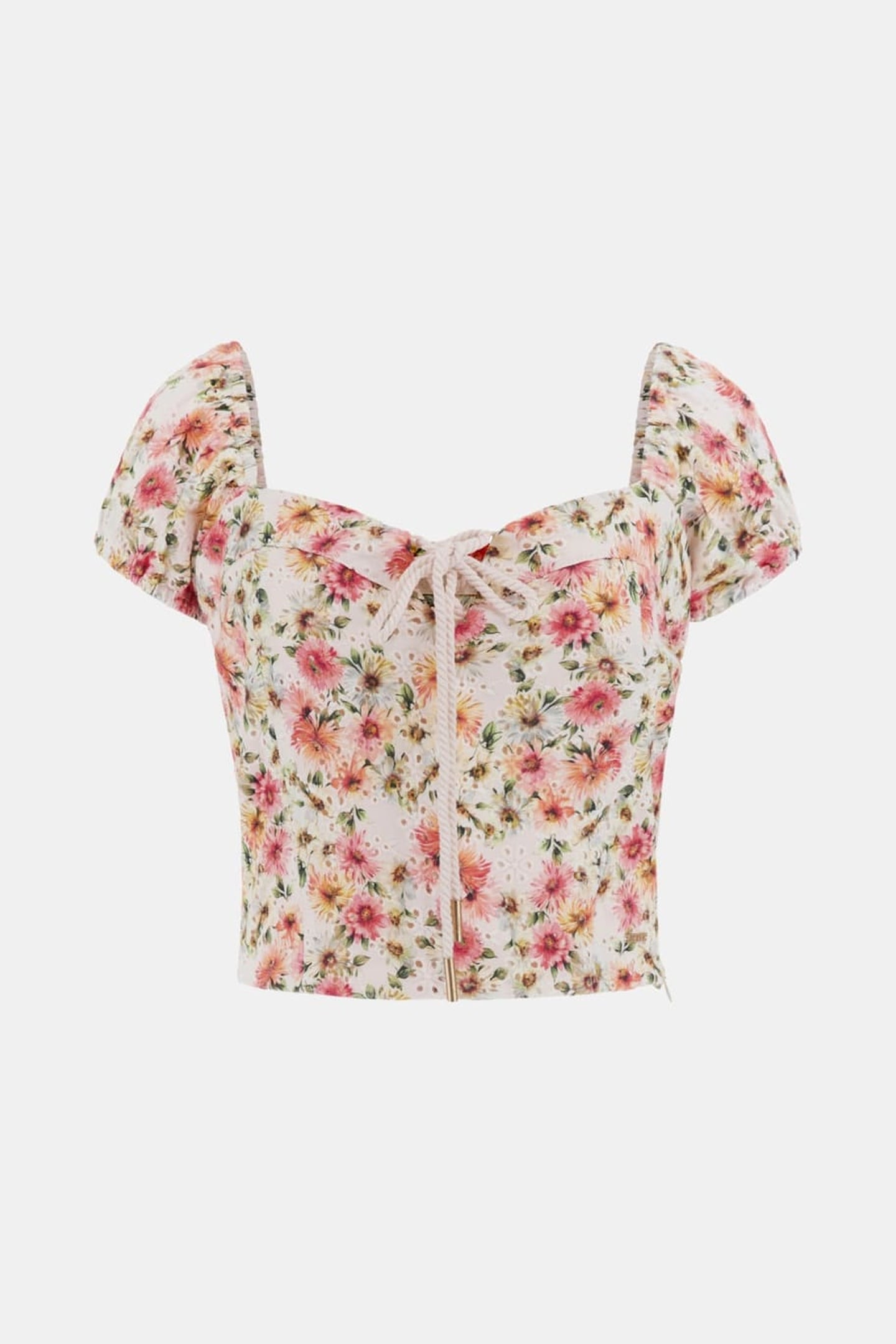 GUESS ECO ELIANE SS PUFFED TOP LITTLE PAINTED DAISI 3