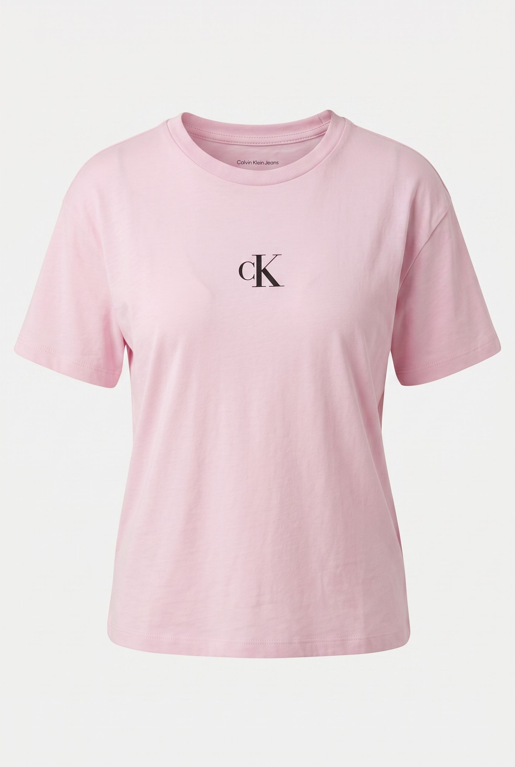 GIRLS CK LOGO BOXY T-SHIRT PEARLY PINK 2