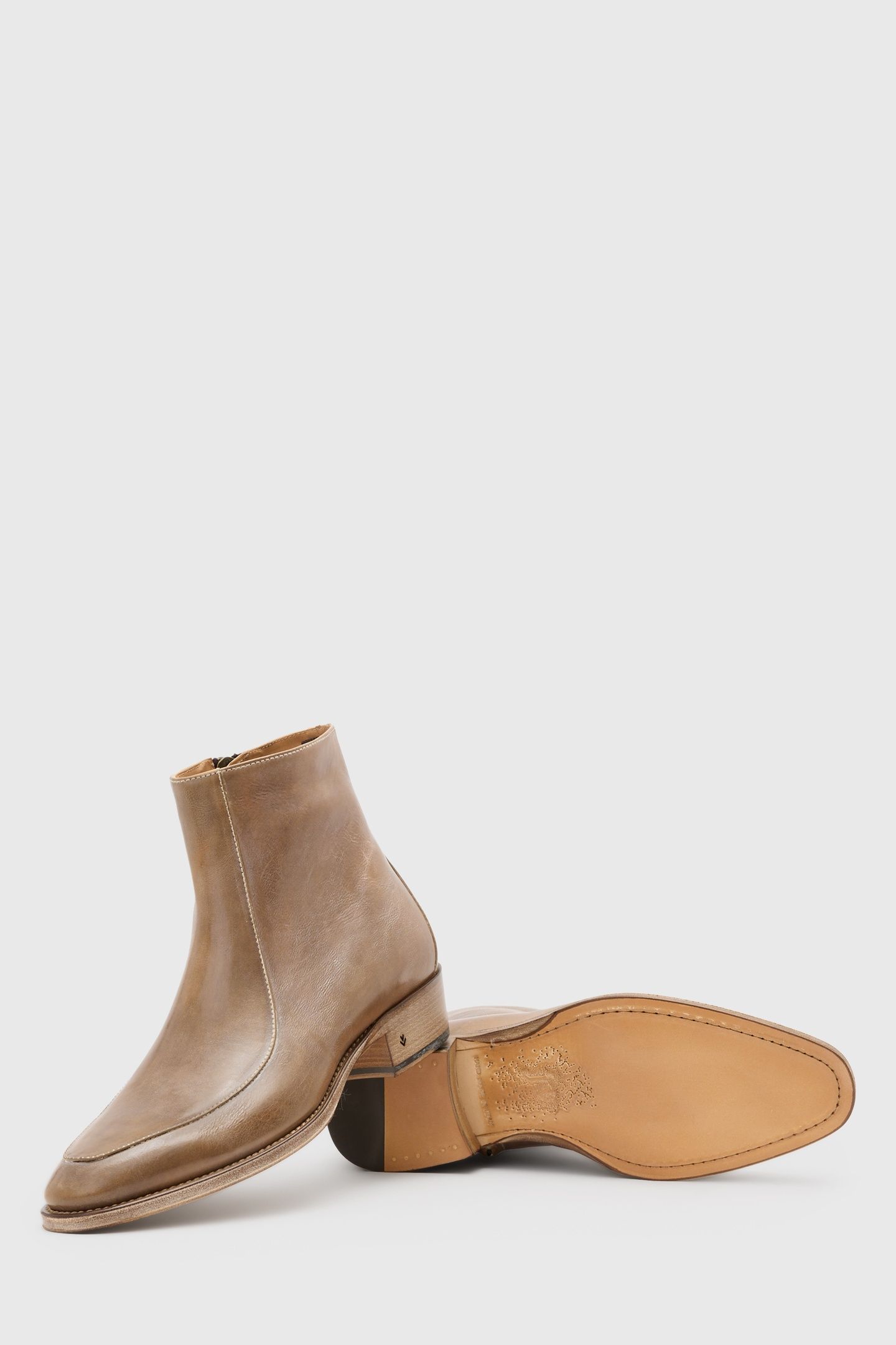 LUDLOW RETRO ZIP BOOT TAN 2