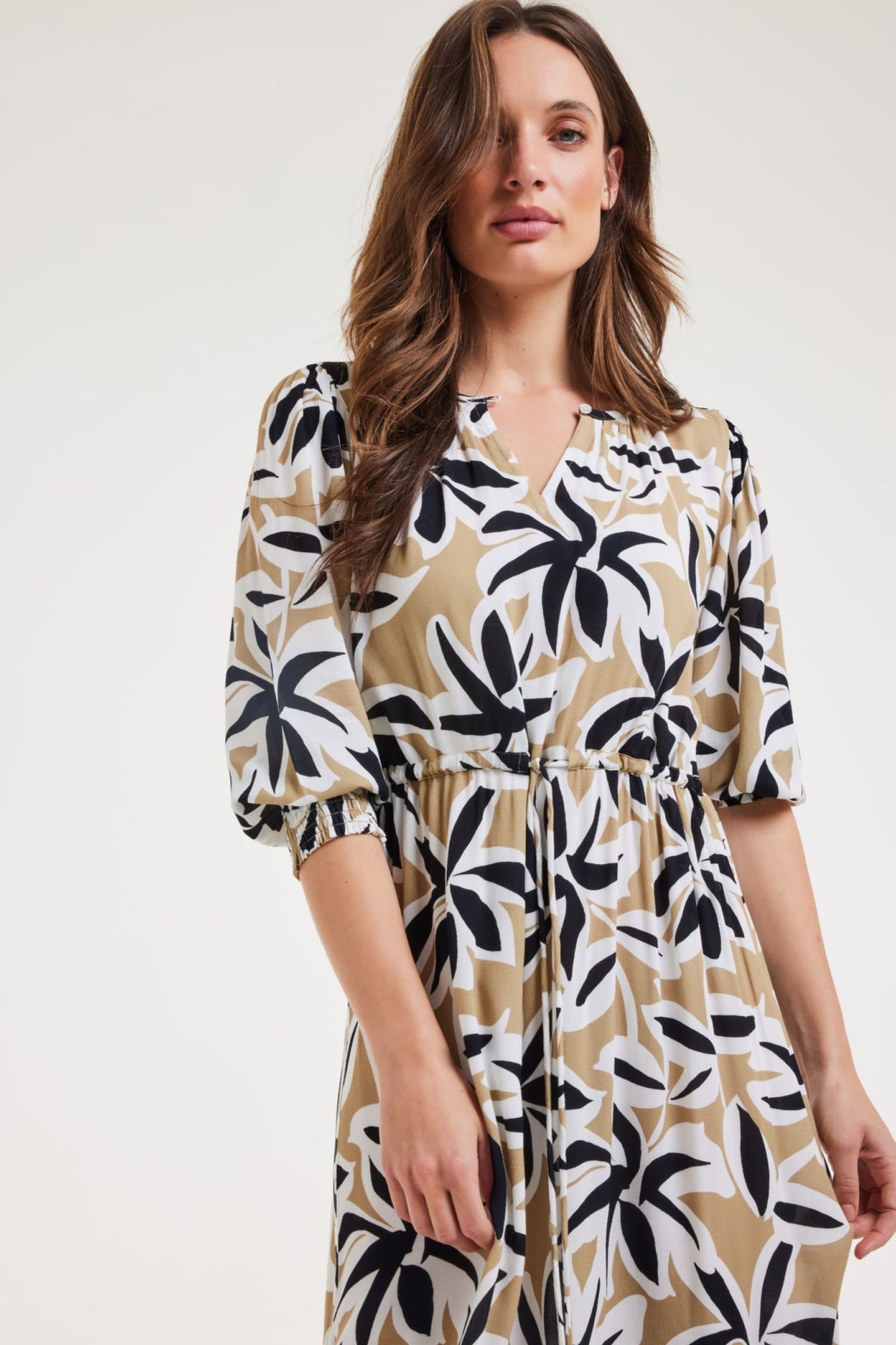 DRESS JADE SAND SHADE PRINT 5