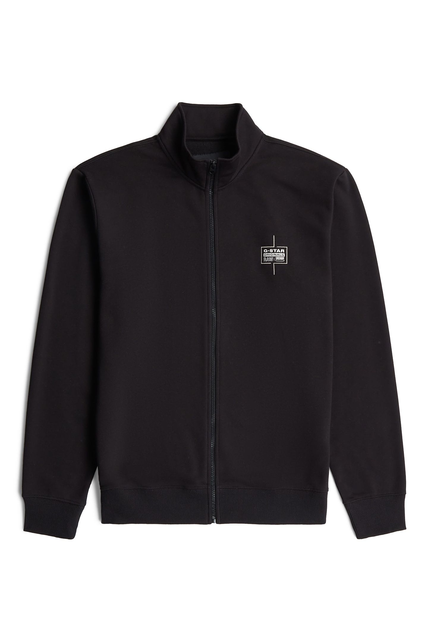 LOGO ZIP THRU SWEAT BLACK 5