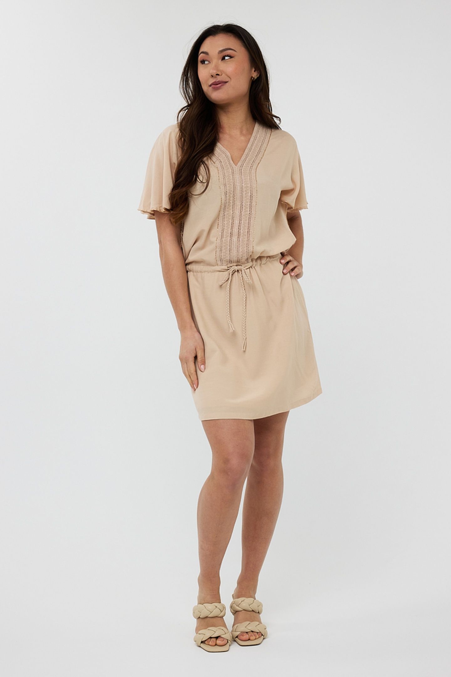 DRESS TUNIC EMBELLISHED SAND 1