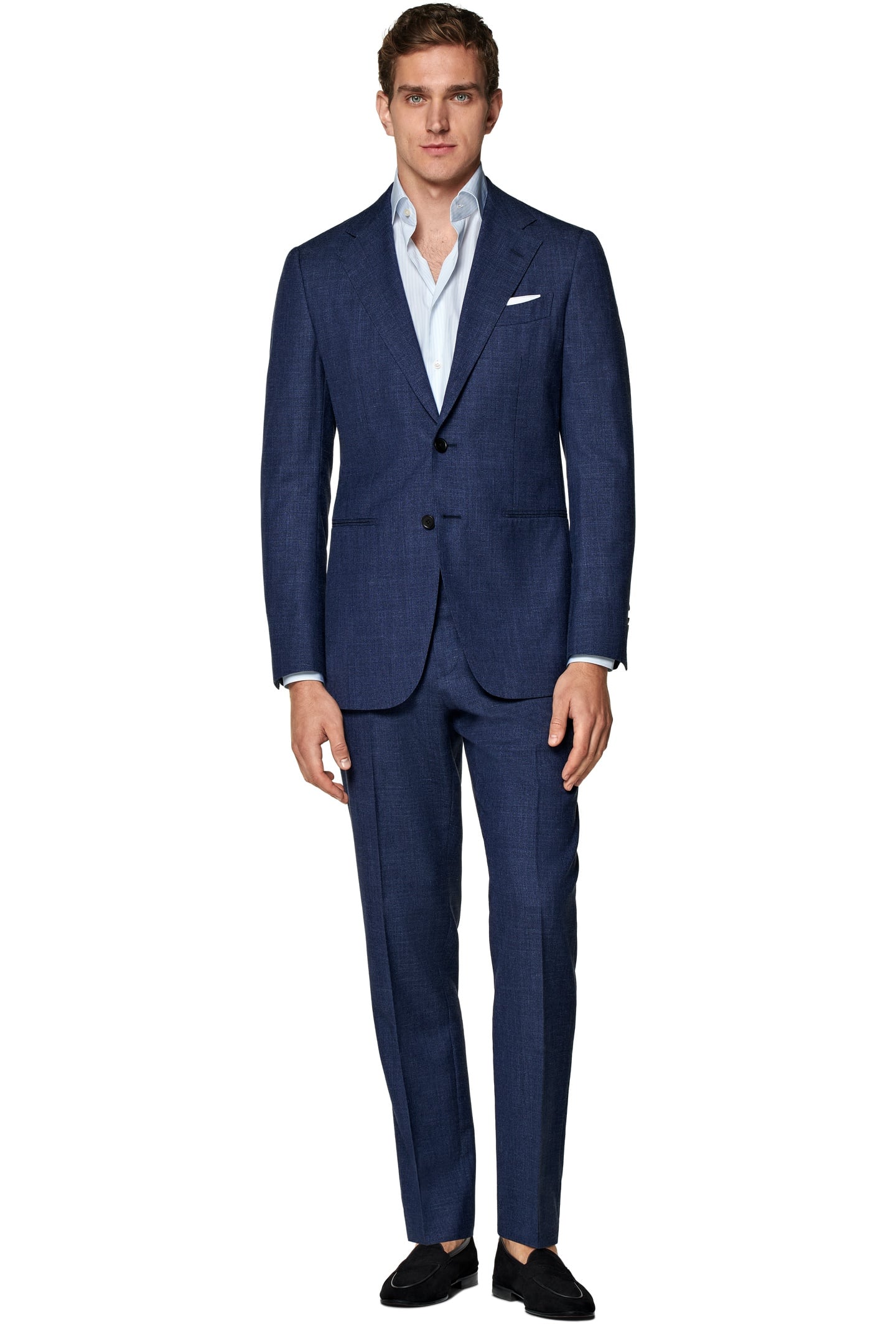 HAVANA-MID BLUE-WOOL SILK LINEN NESTED SUITS MID BLUE 4