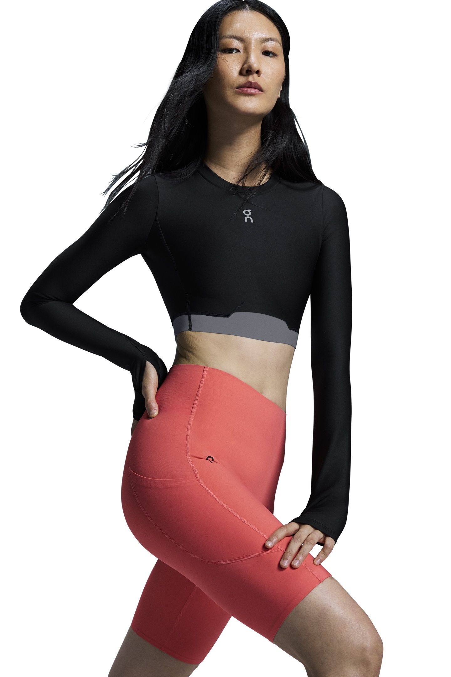 STUDIO TIGHTS SHORT 1 W CORAL CORAL 3