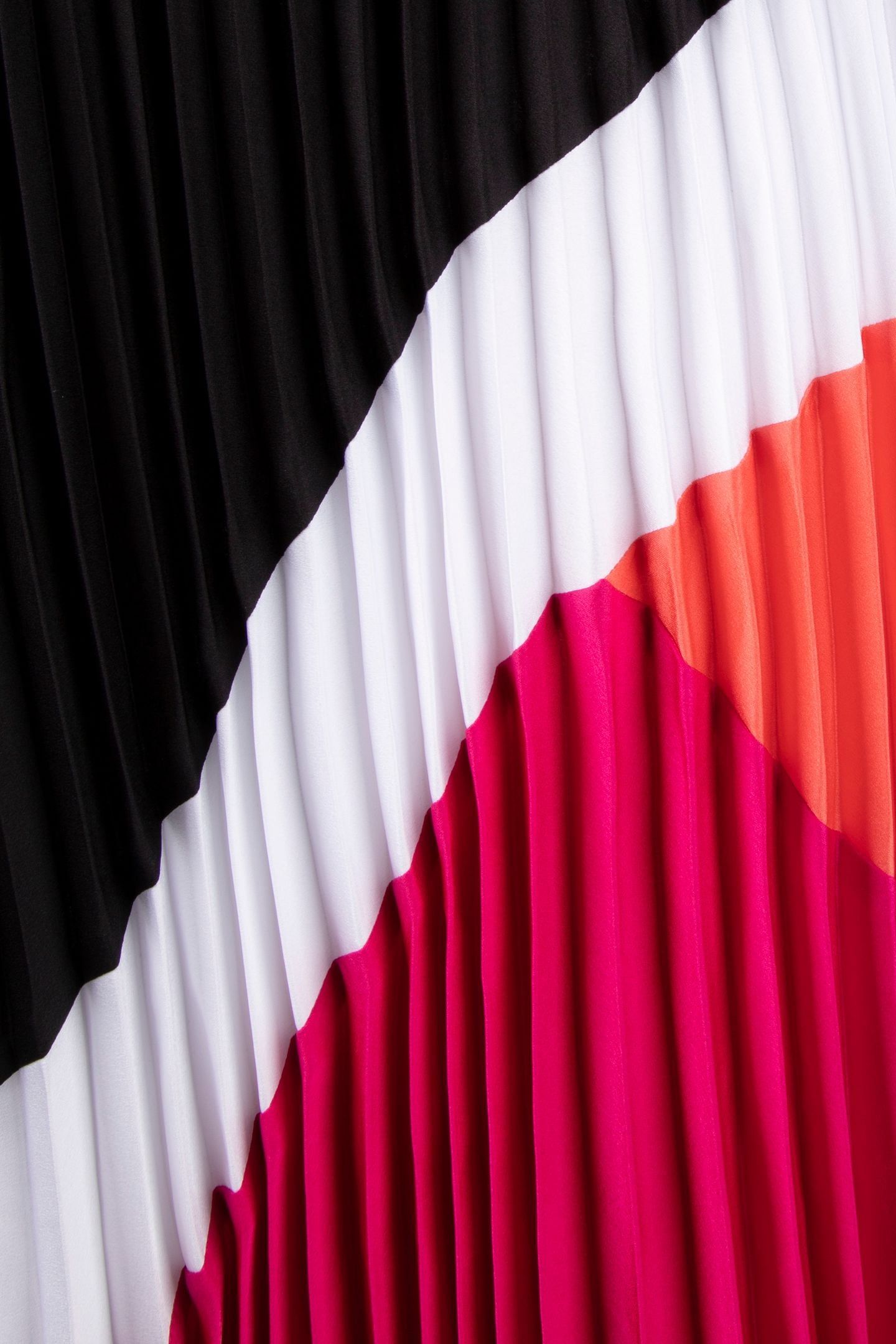 PLEAT COMBO COLORBLOCK DRESS BLACK/PINK 4