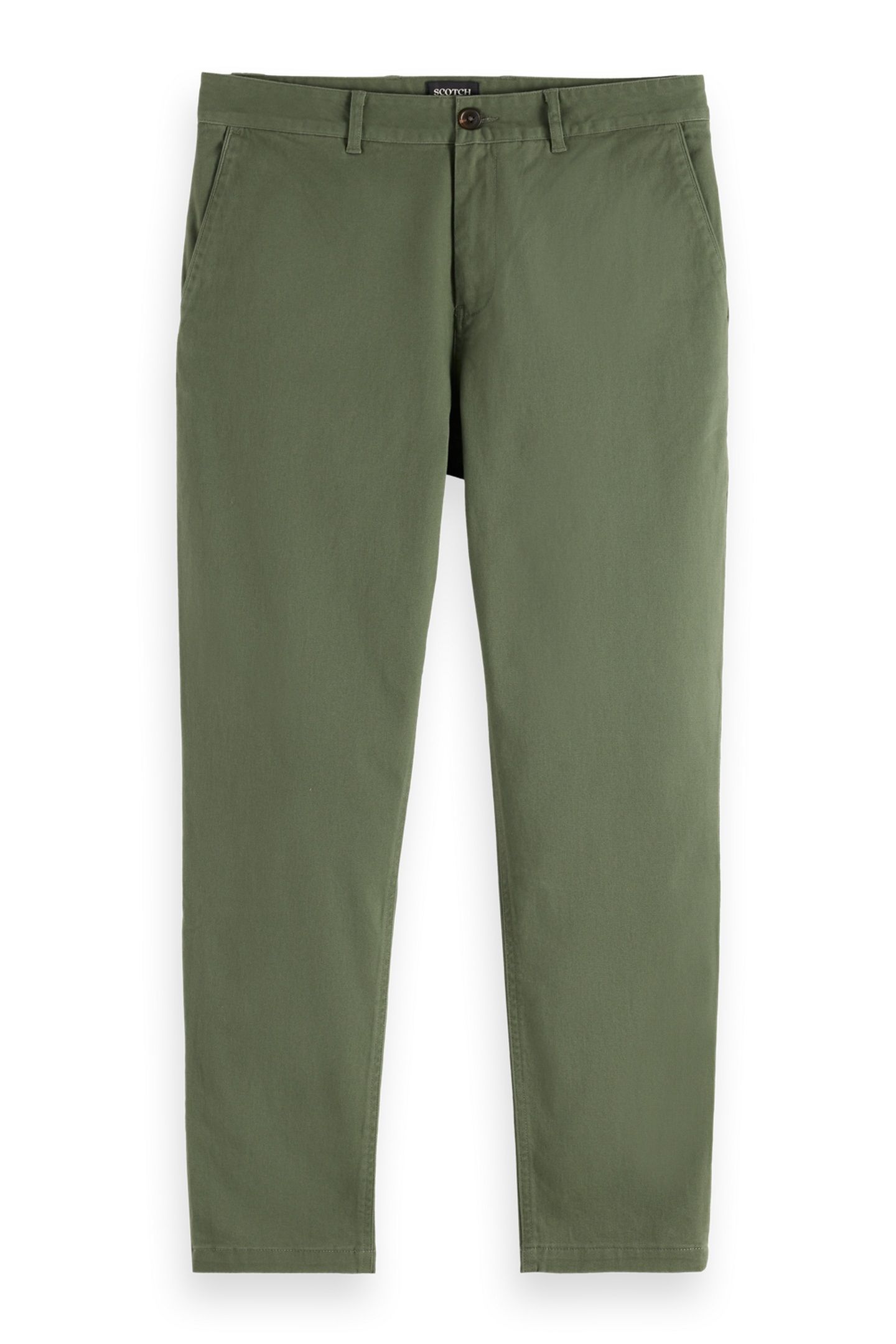DRIFT - WASHED COTTON BLEND CHINO THYME 1