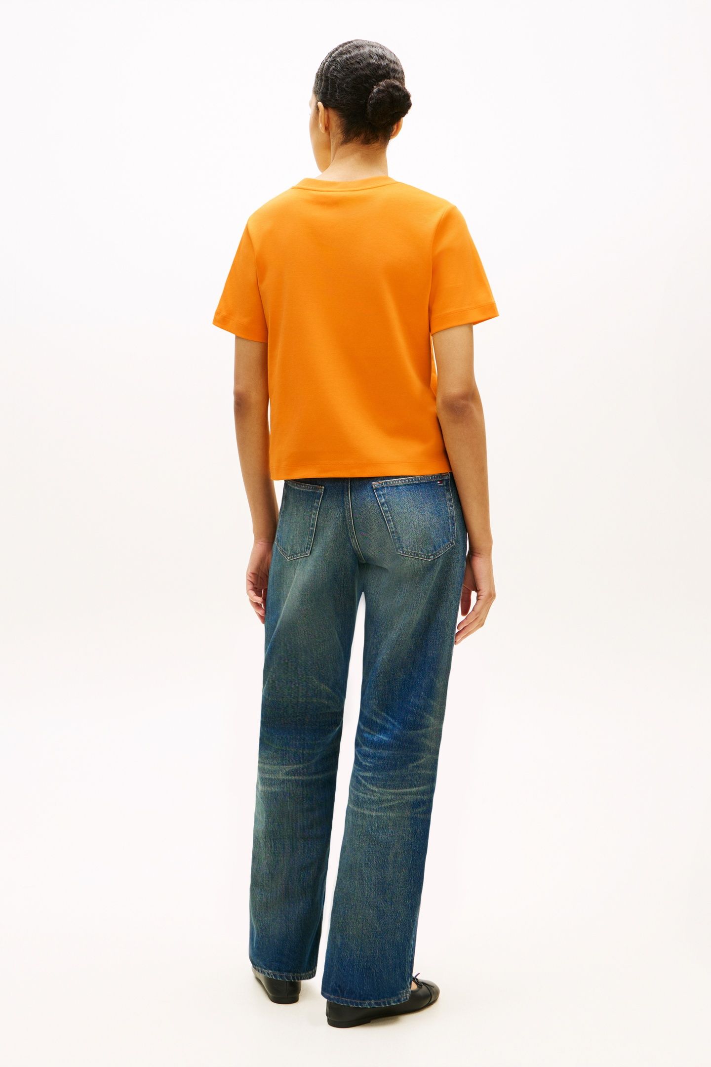 BOXY INTERLOCK SS T-SHIRT ORANGE FLASH 3