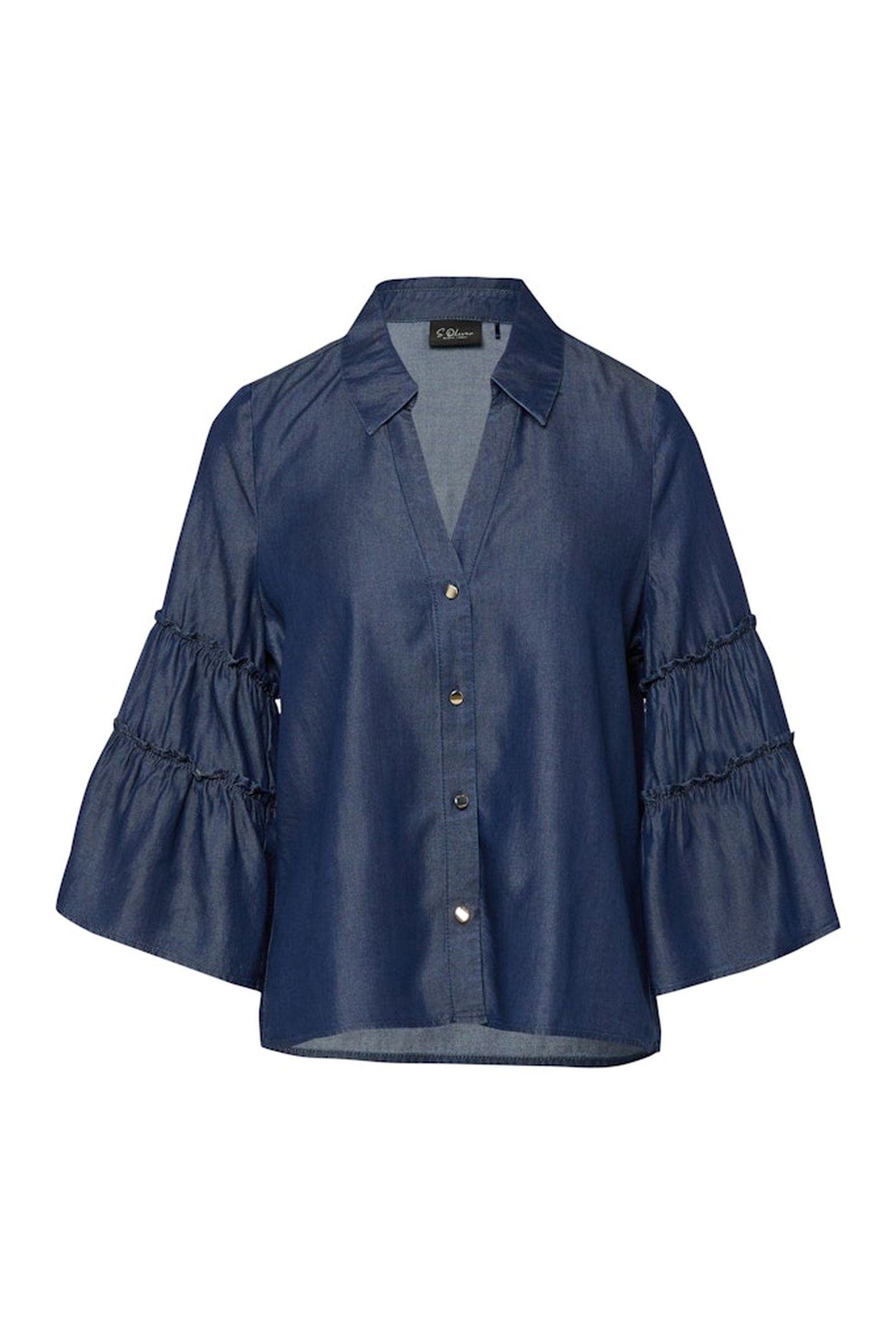S.OLIVER BLOUSES BLUE DENIM 4