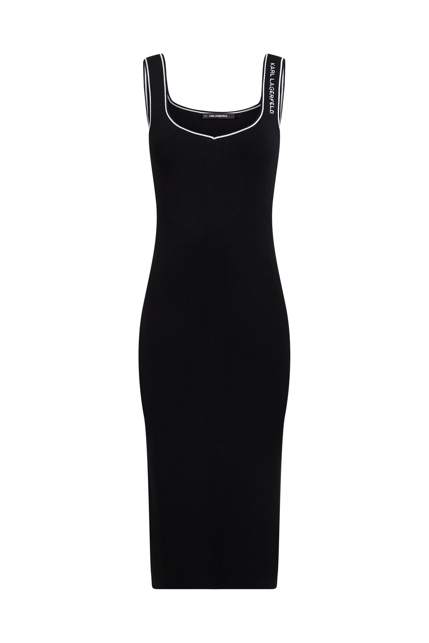 KNIT BODYCON DRESS BLACK 4