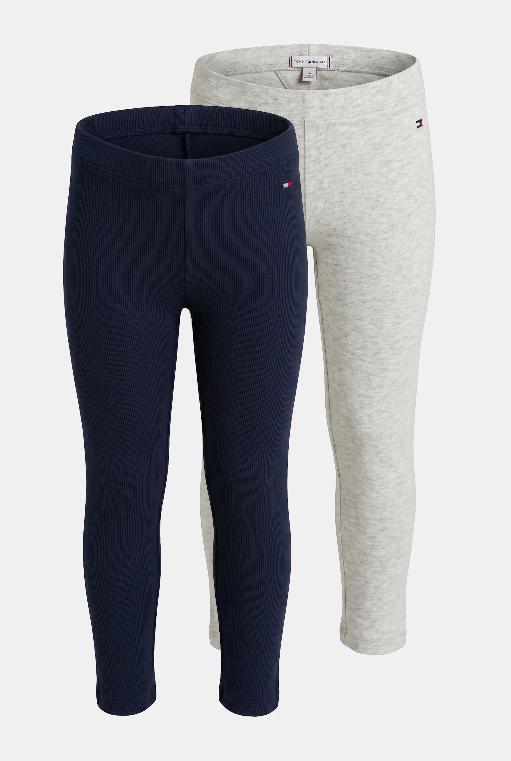 GIRLS 2 PACK LEGGINGS DARK NIGHT NAVY/LIGHT GREY HEATHER 1