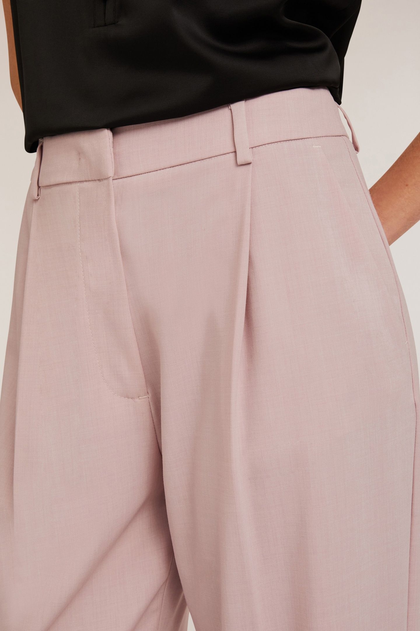 PALAZZO TROUSERS WITH PLEATS PINK 5