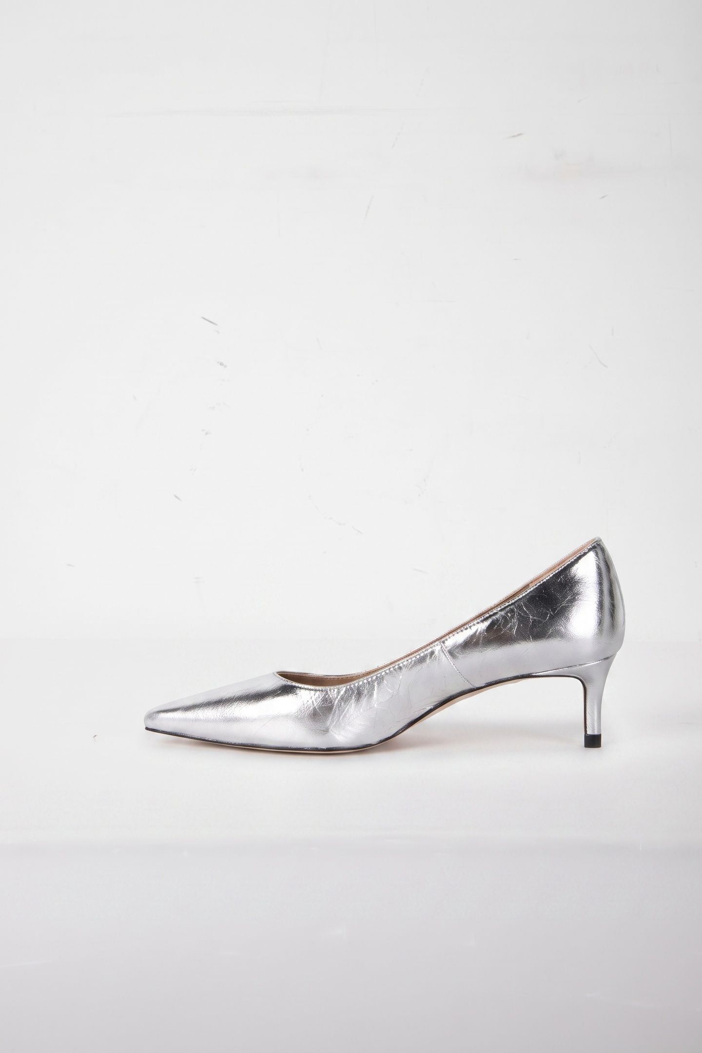 AVA NEW LOW FLARE HEEL SILVER 2