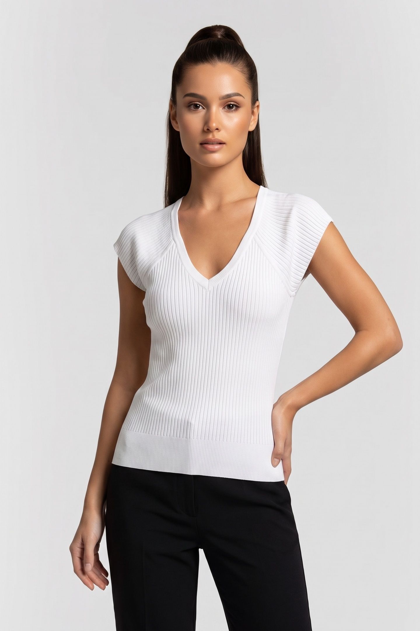 THEANNE PULLOVER WHITE 1