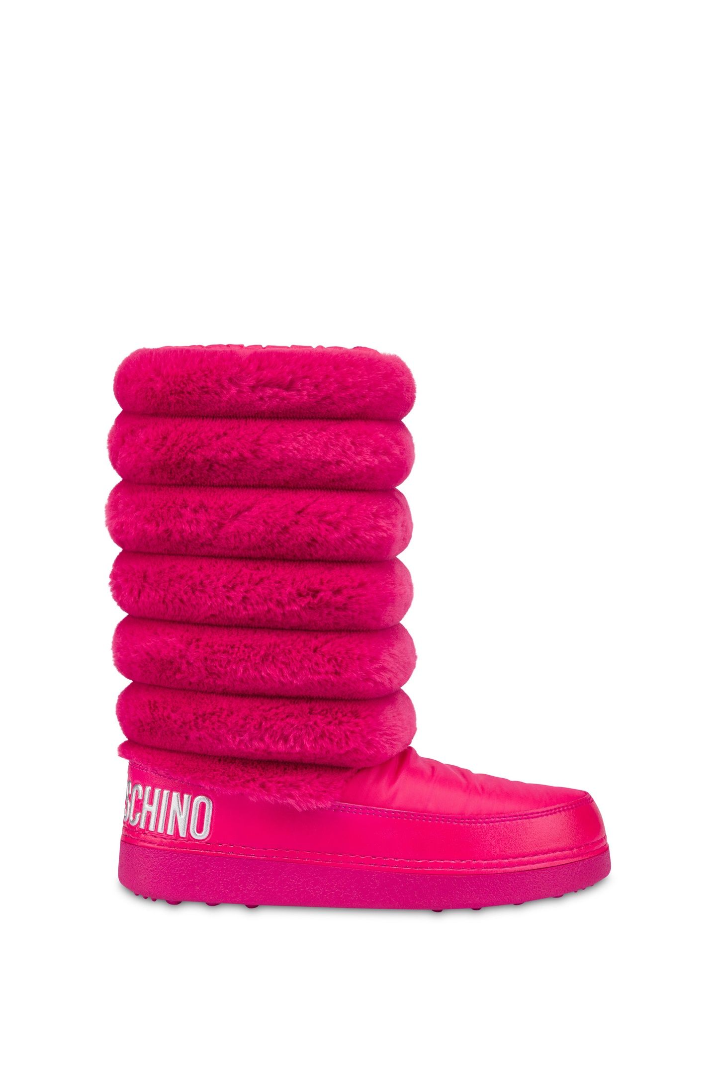 SNOW BOOTS IN NYLON AND SOFT FABRIC RED 1