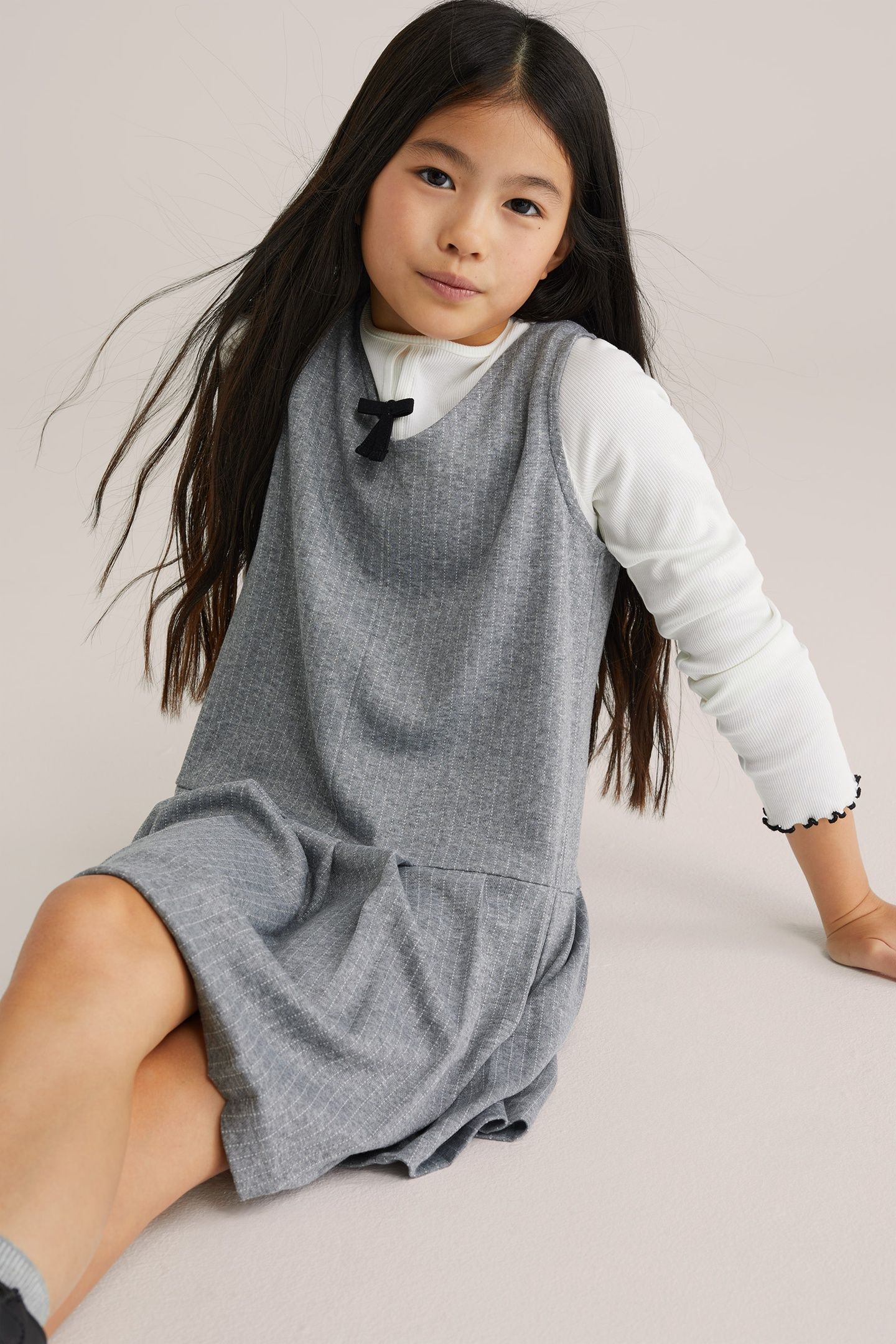 DRESS MID LENGTH GREY 3