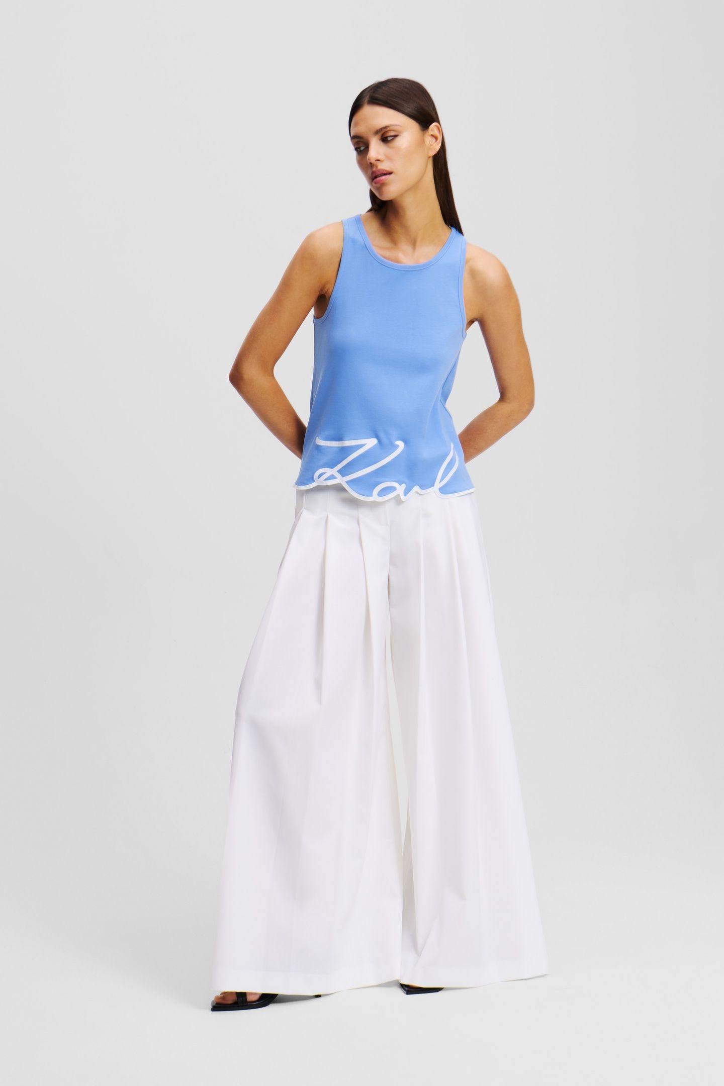 SIGNATURE HEM TANK TOP ULTRAMARINE 5