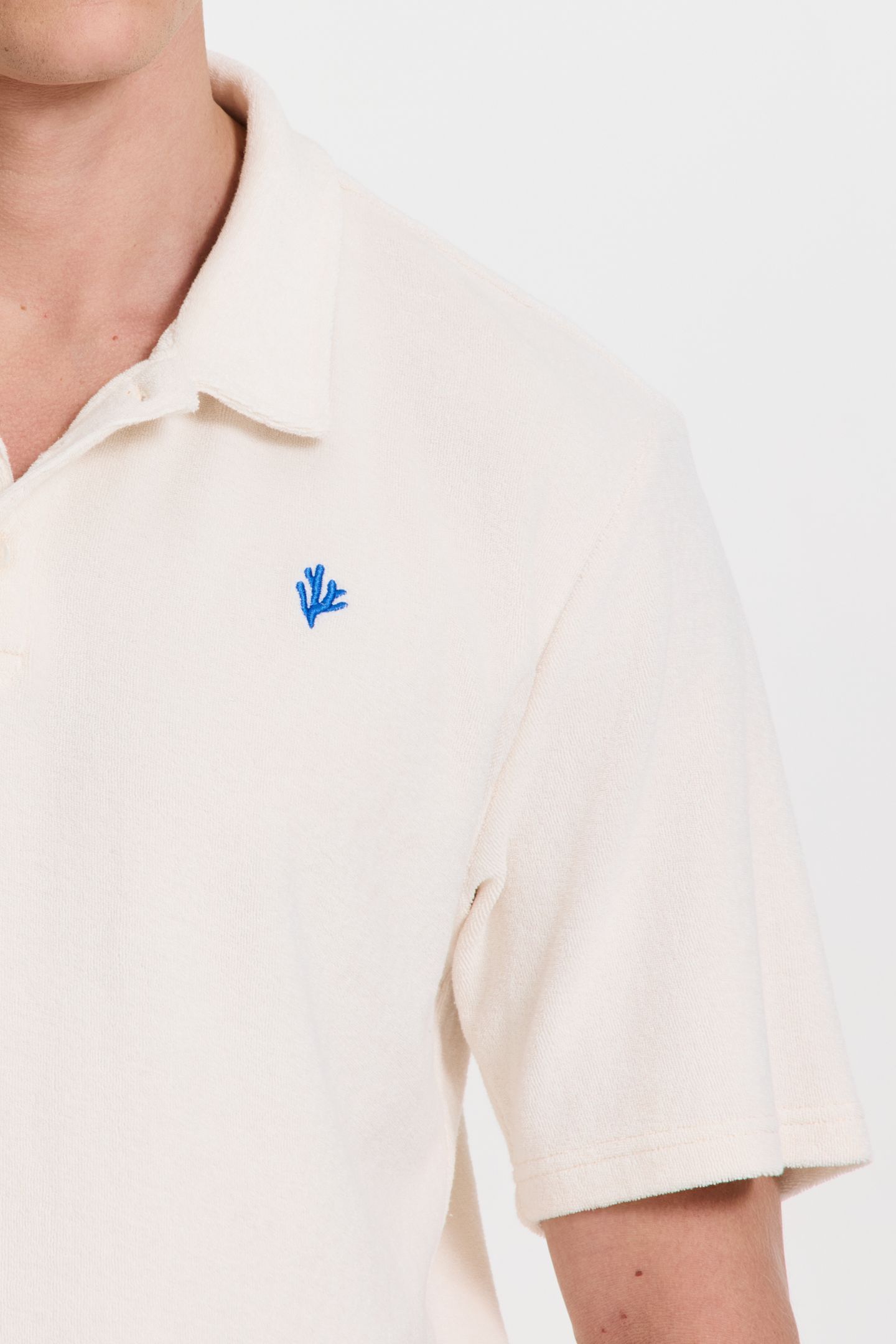 NICO TOWELING POLO SOLID WHITE 7