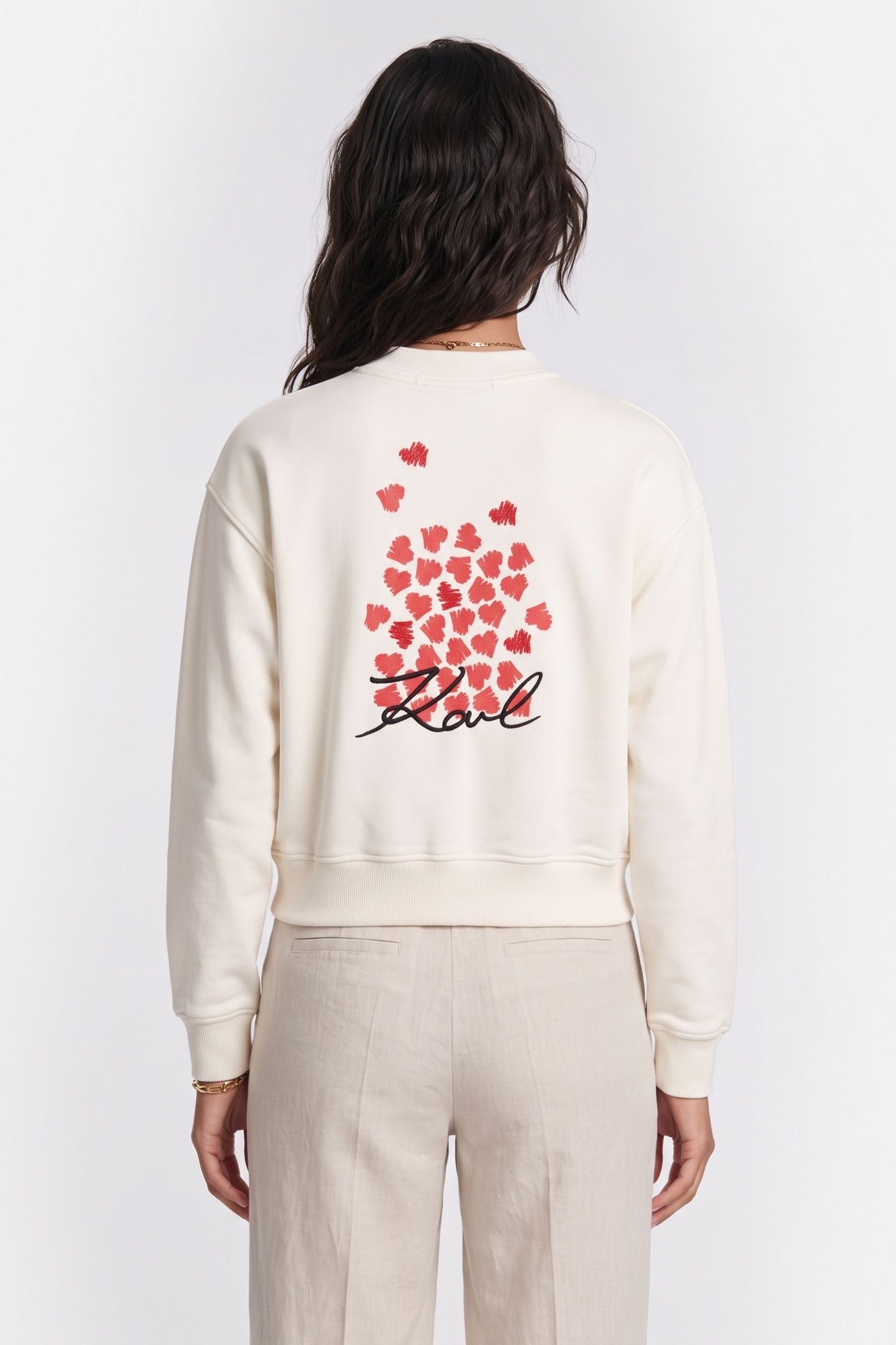 HEARTS SWEAT BOMBER CANNOLI CREAM 3