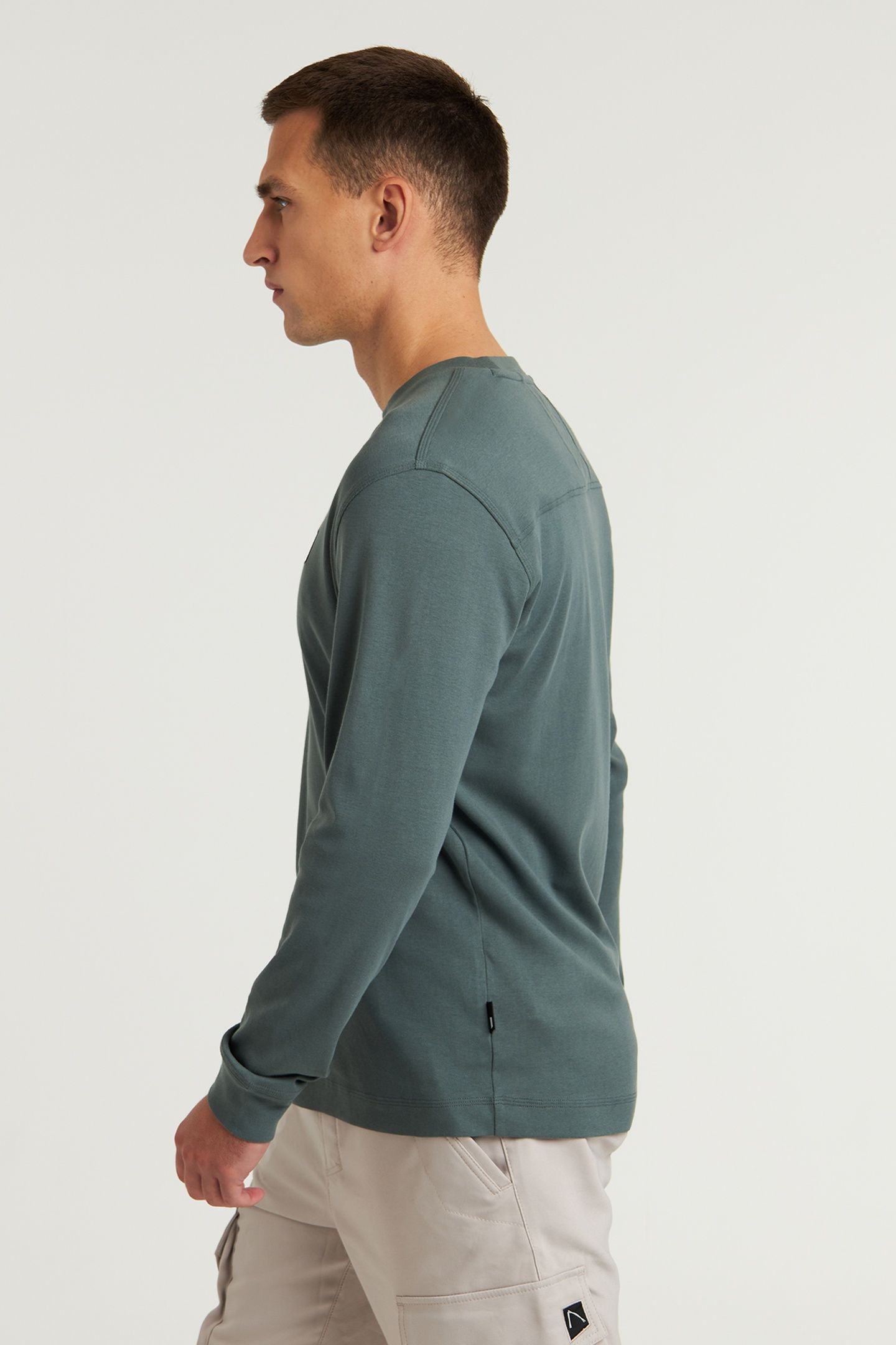 HELY T-SHIRT LONG SLEEVE BALSAM GREEN 3