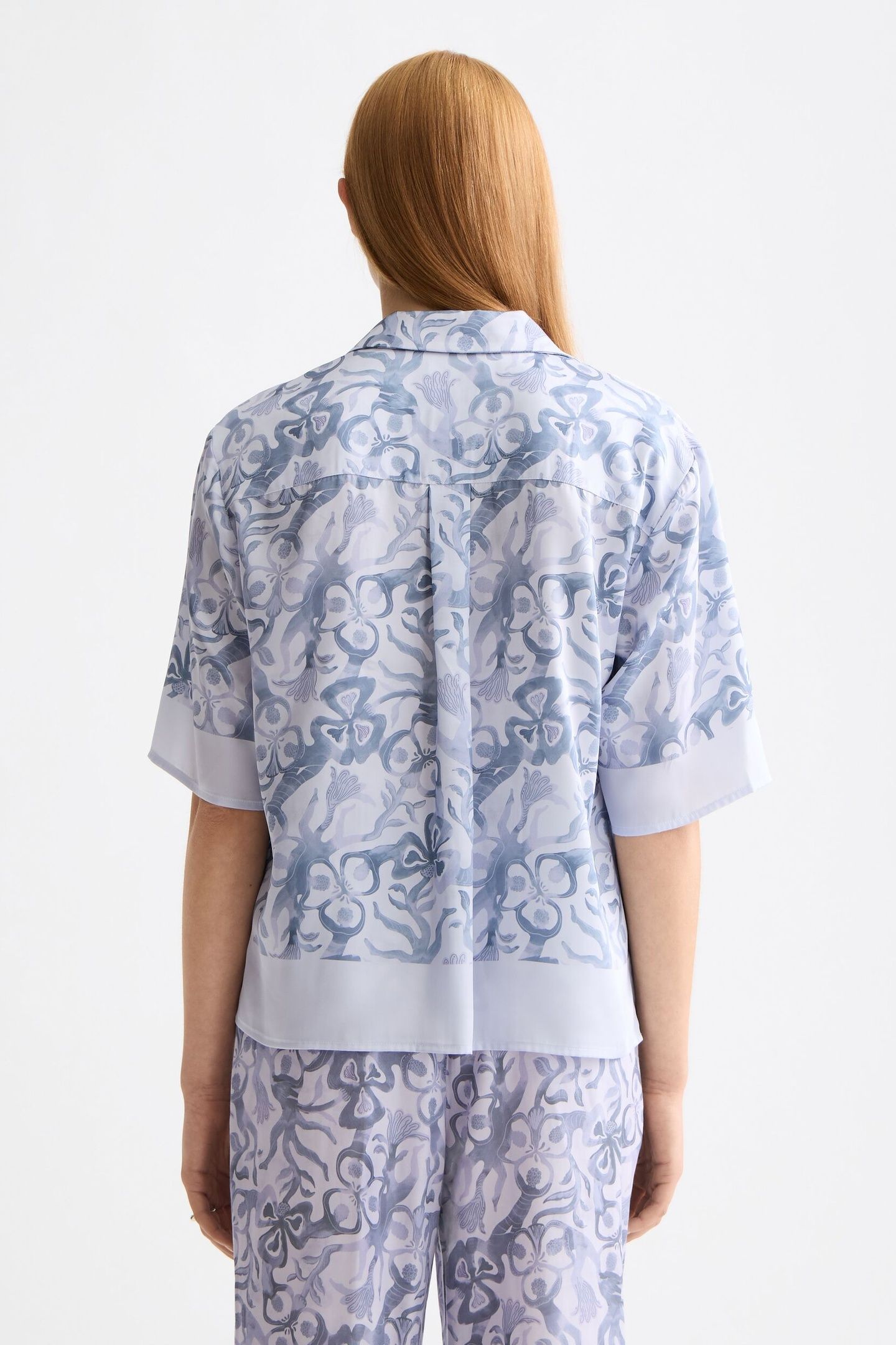 PRINTED SHORT SLEEVE SHIRT DANCER LAVENDER 5