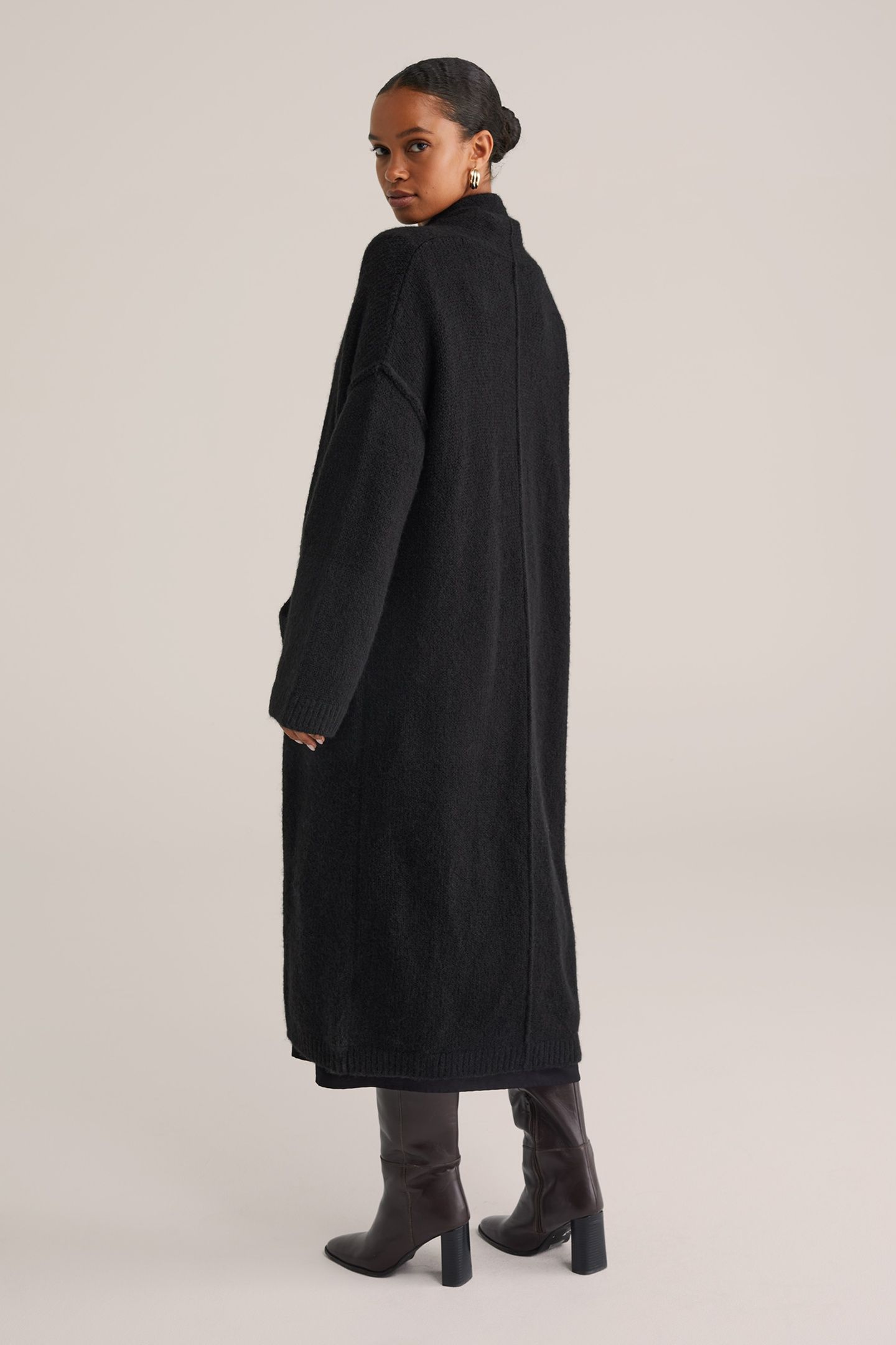 KNITTED CARDIGAN BLACK 3