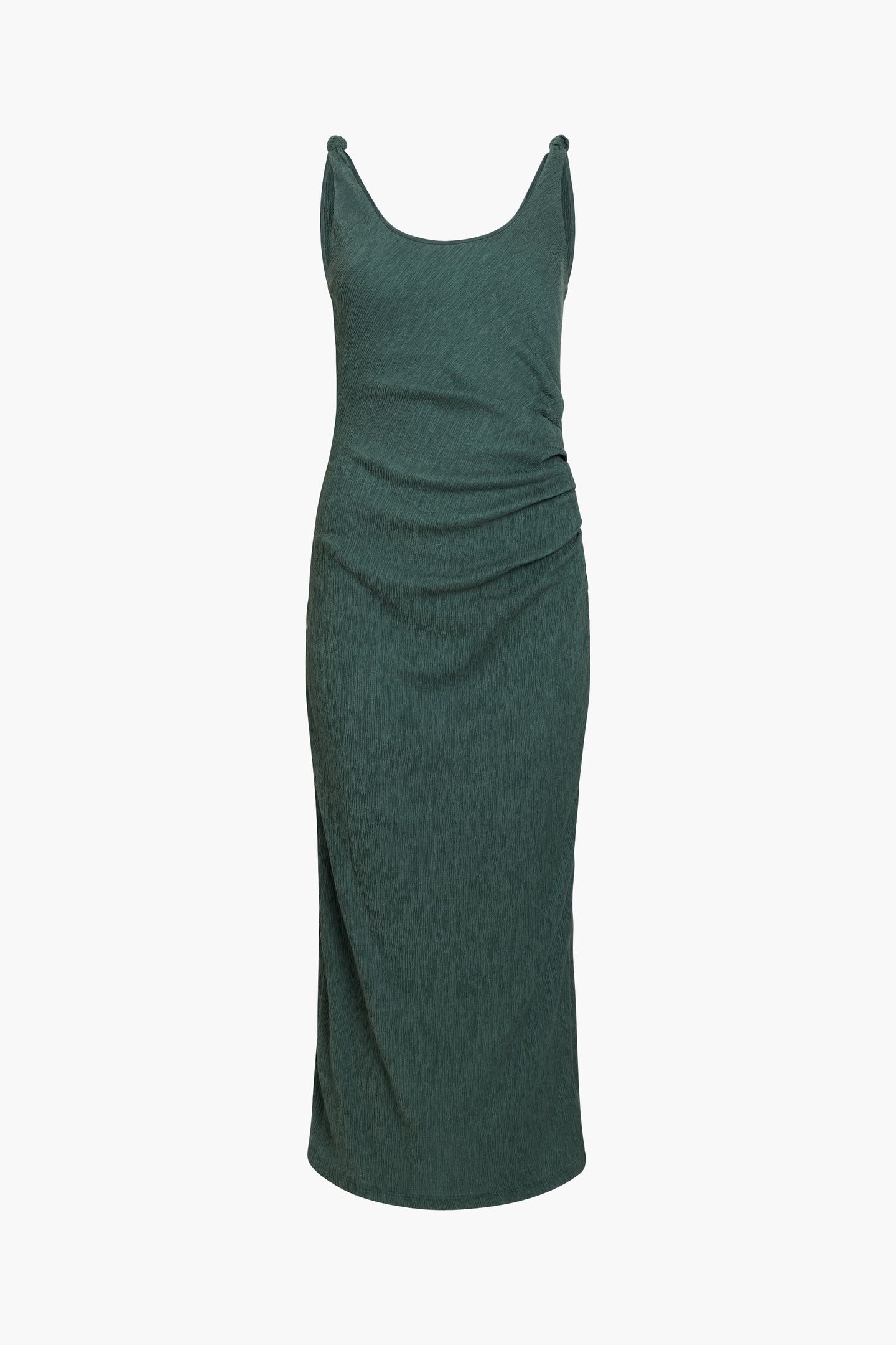 TRIXIE TEXT KNOT STRAP MIDI JADE GREEN 3