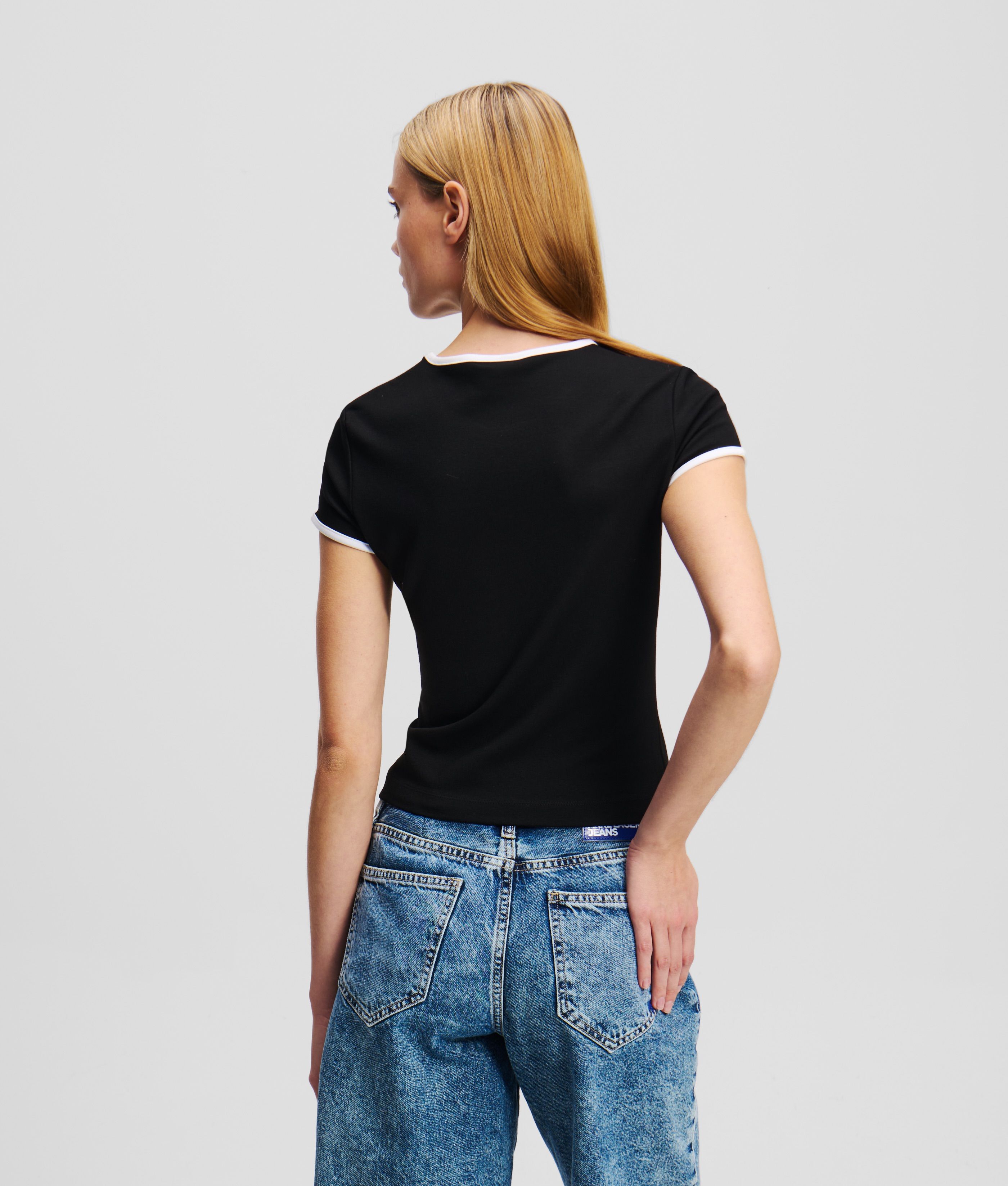 KLJ CAP SLEEVE TOP BLACK 4