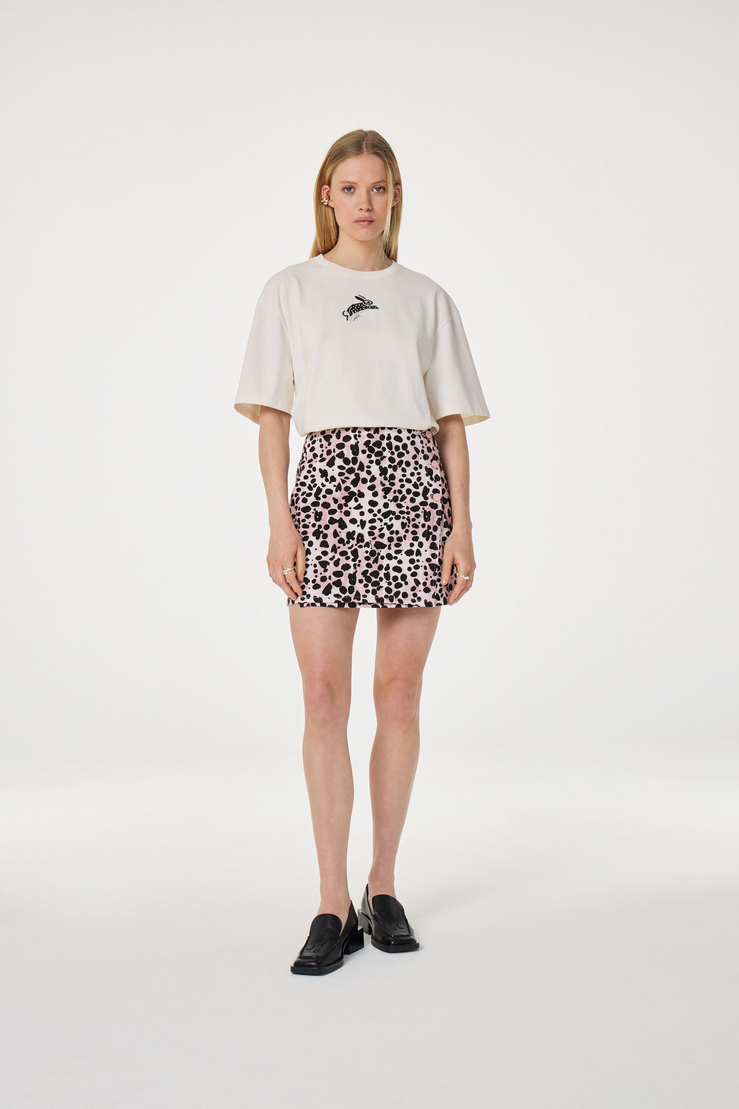 BENJA T-SHIRT COSY WHITE/PINK 2