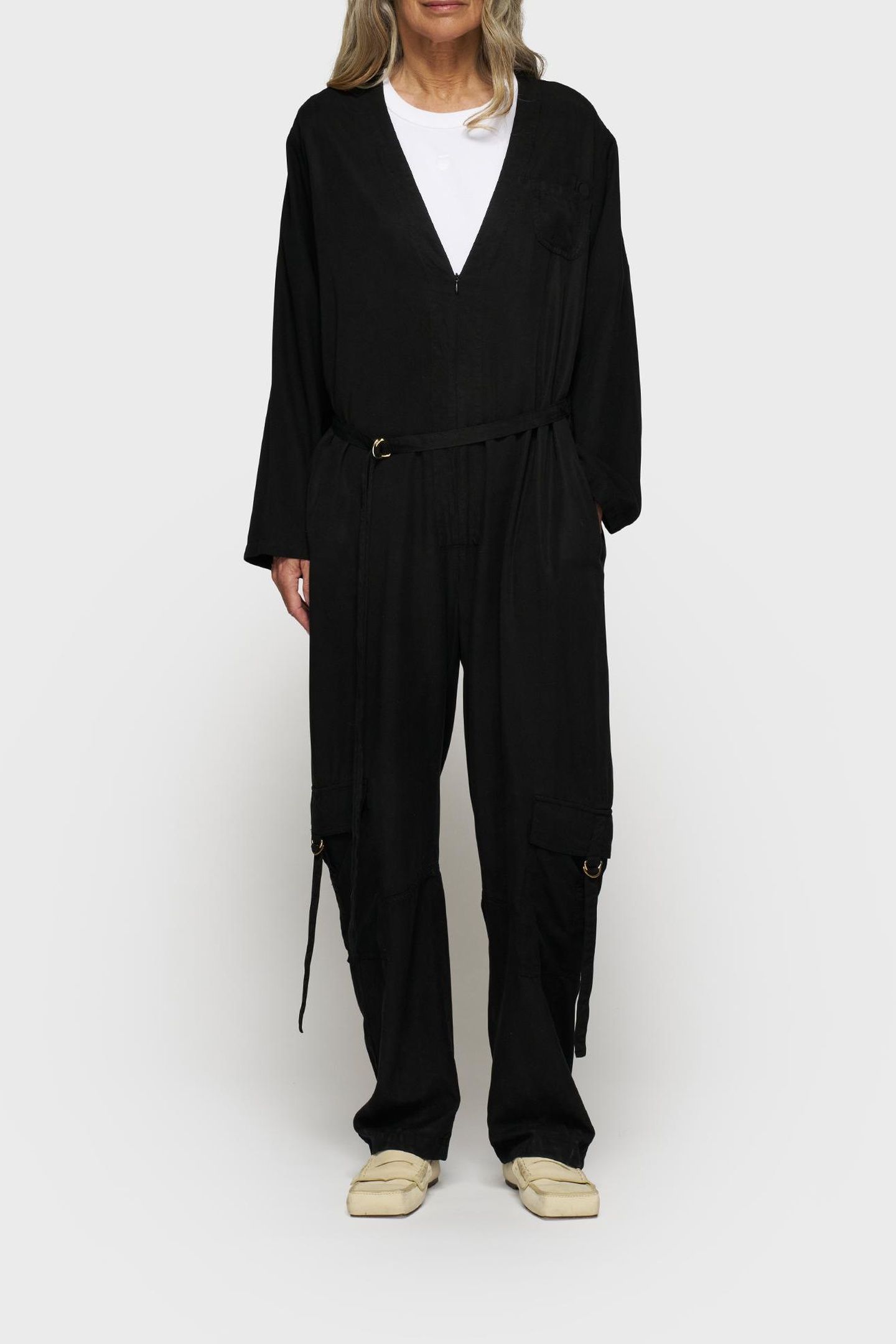 COMFORT JUMPSUIT TENCEL BLACK 1