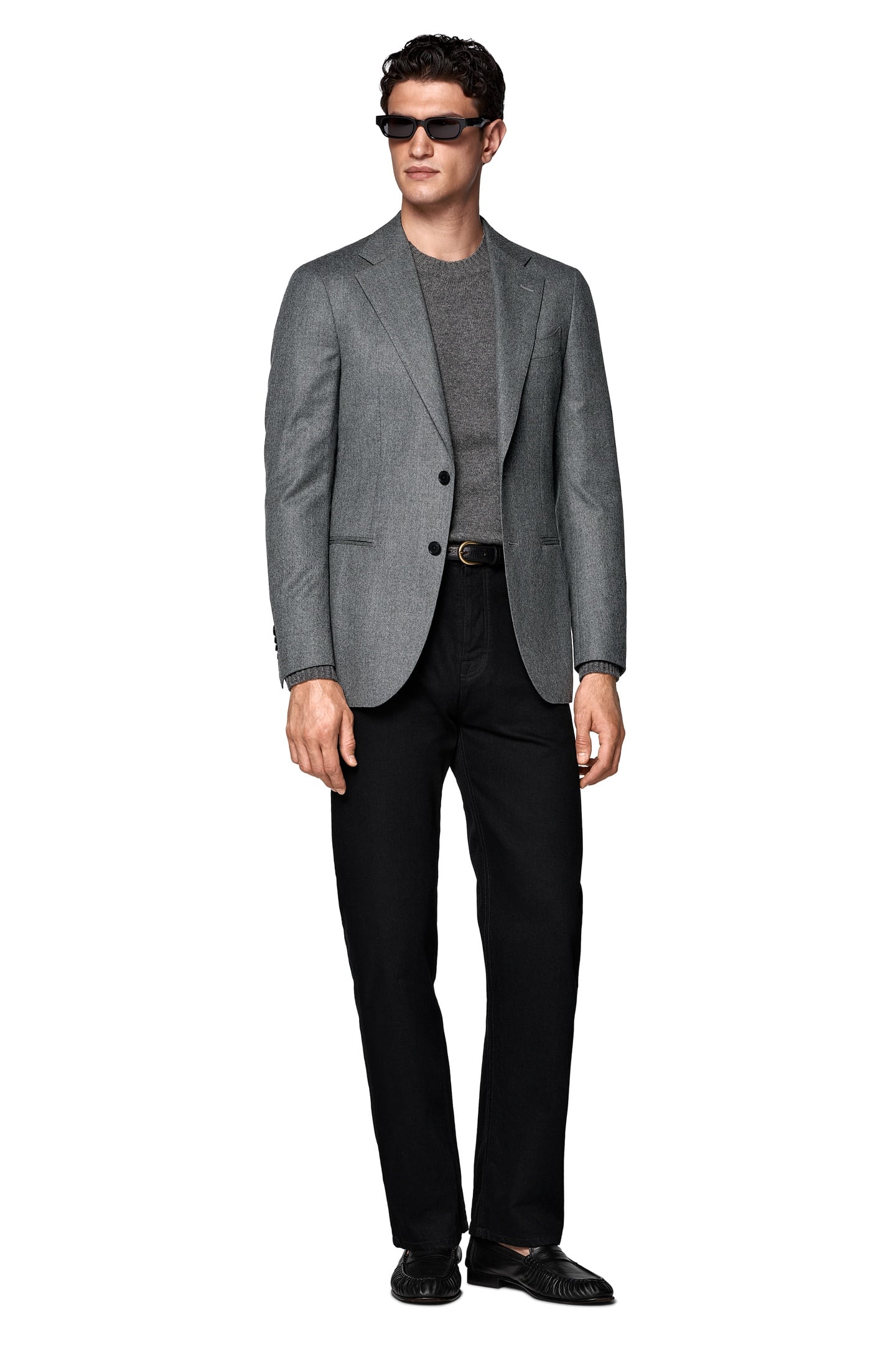 HAVANA MID GREY PURE WOOL S120 SEPARATE SUIT JACKETS MID GRE 1