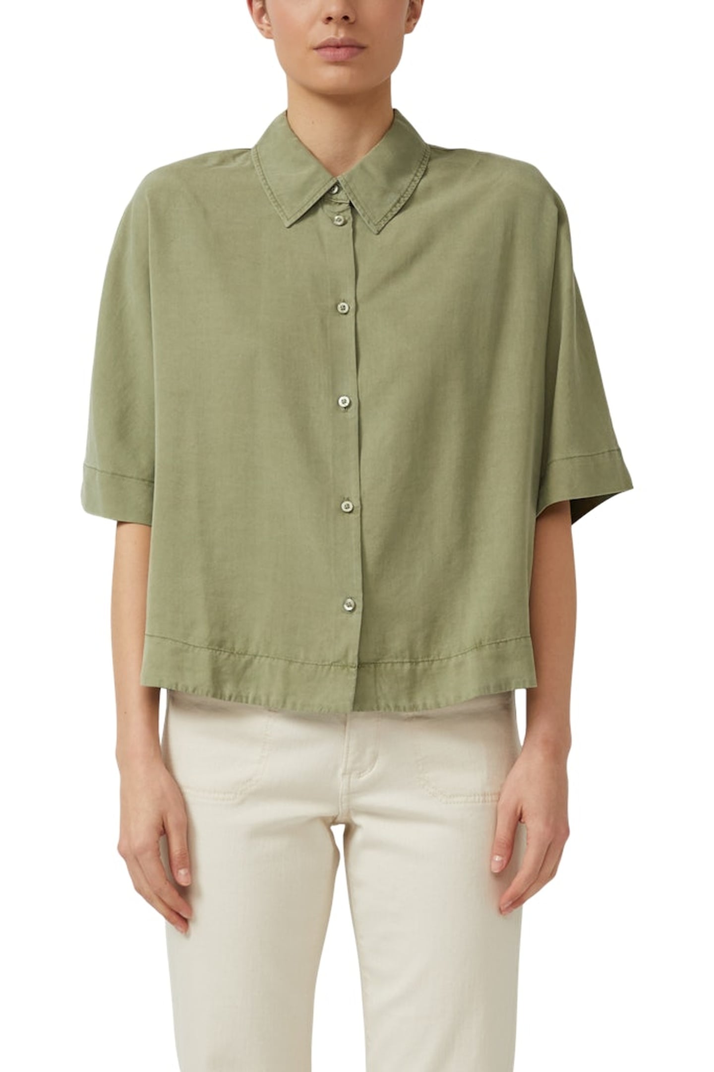 S.OLIVER BLOUSES ARMY GREEN 1