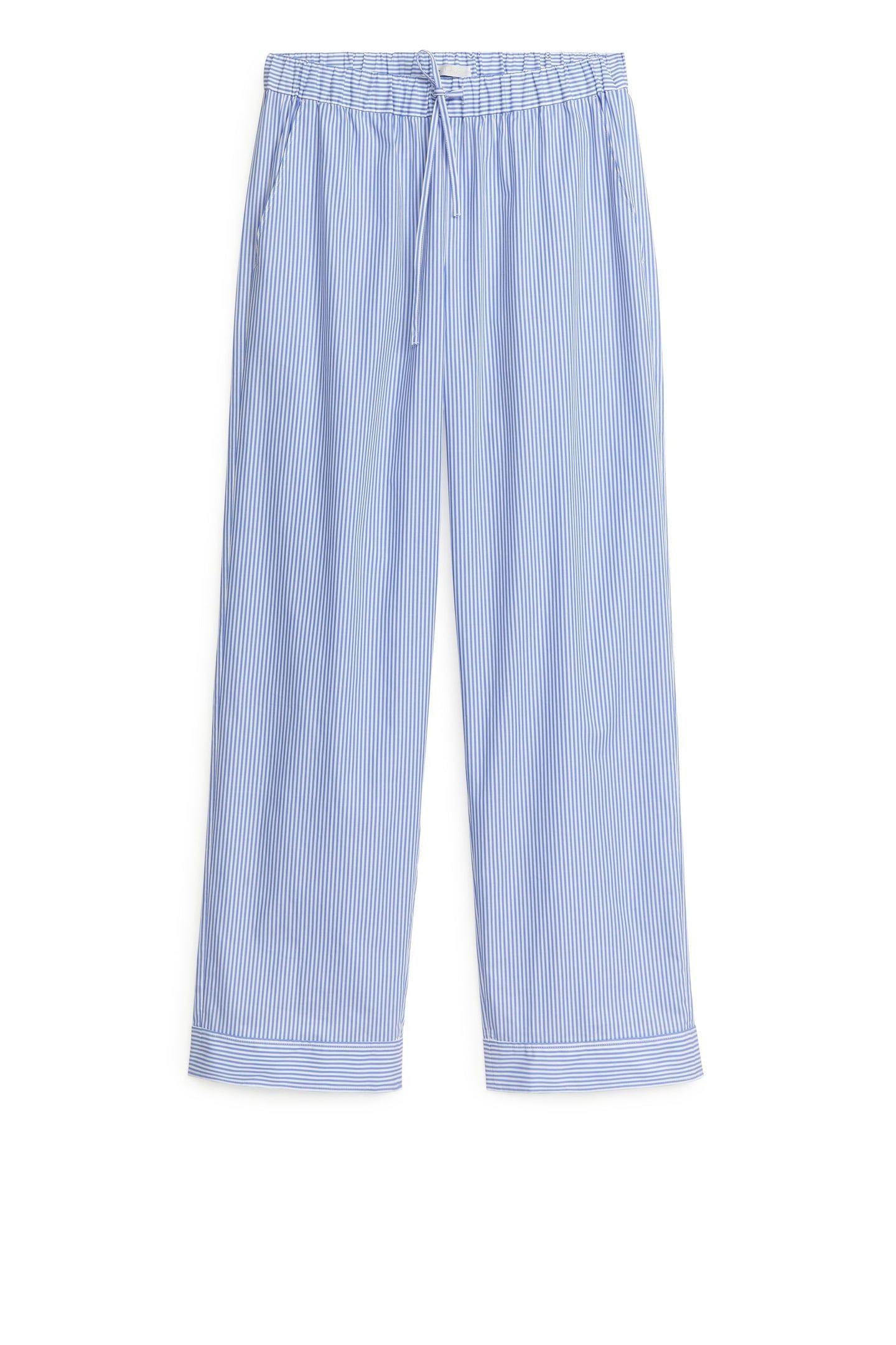 LENNON POPLIN PAJAMA TROUSERS BLUE 3