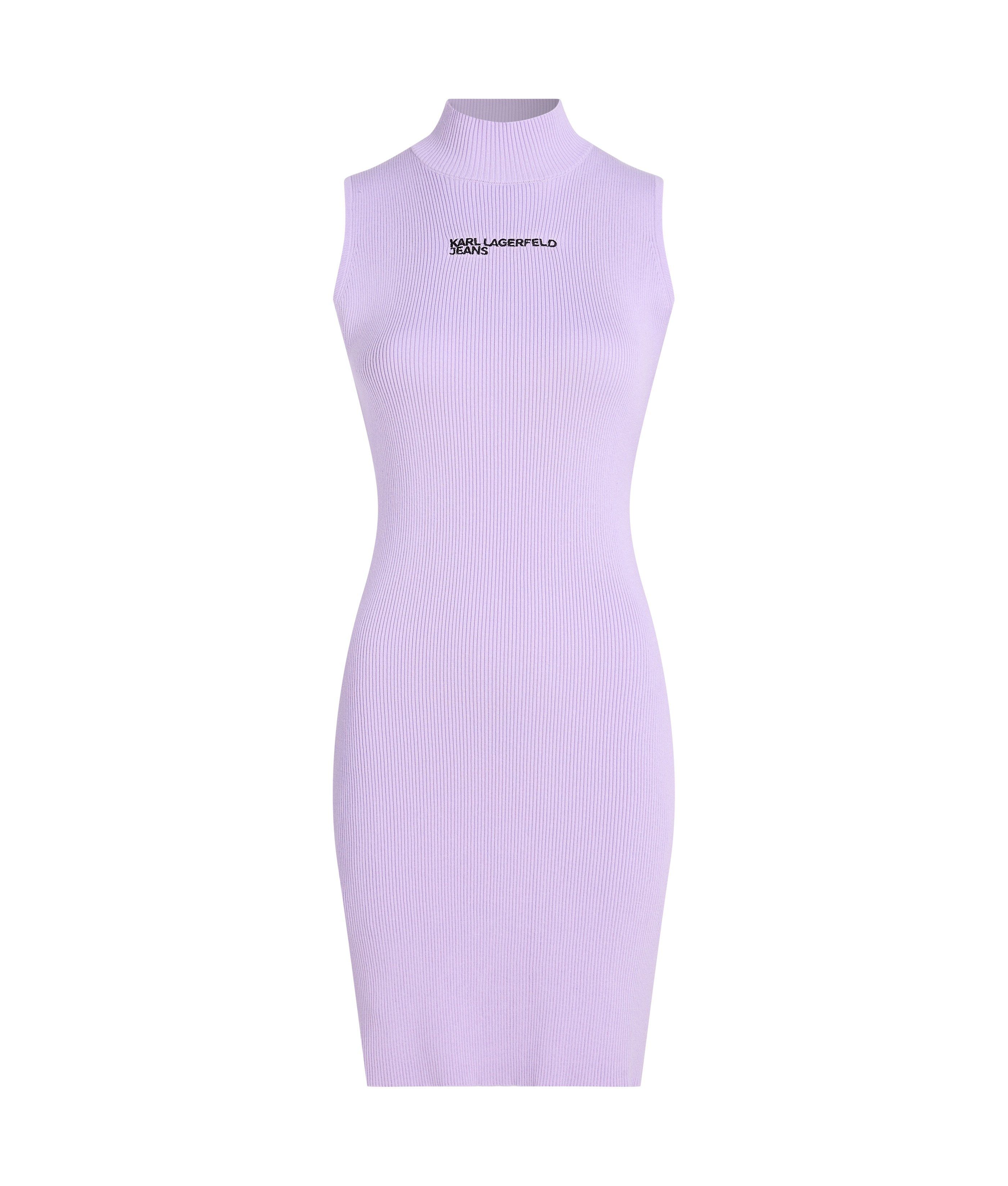 KLJ SLESS MOCK NECK KNIT DRESS LAVENDULA 4