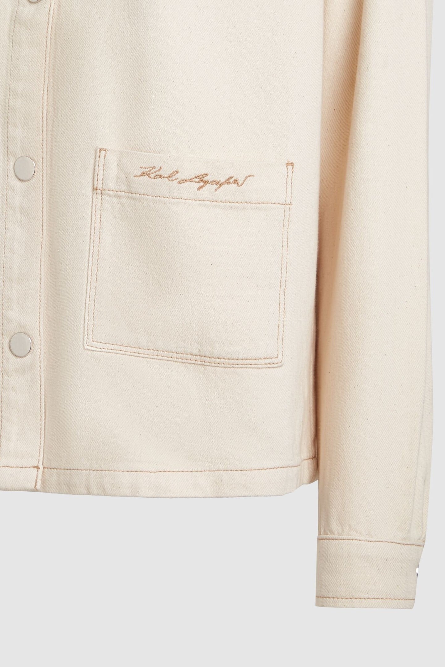 SIGNATURE DENIM OVERSHIRT OFF WHITE 3
