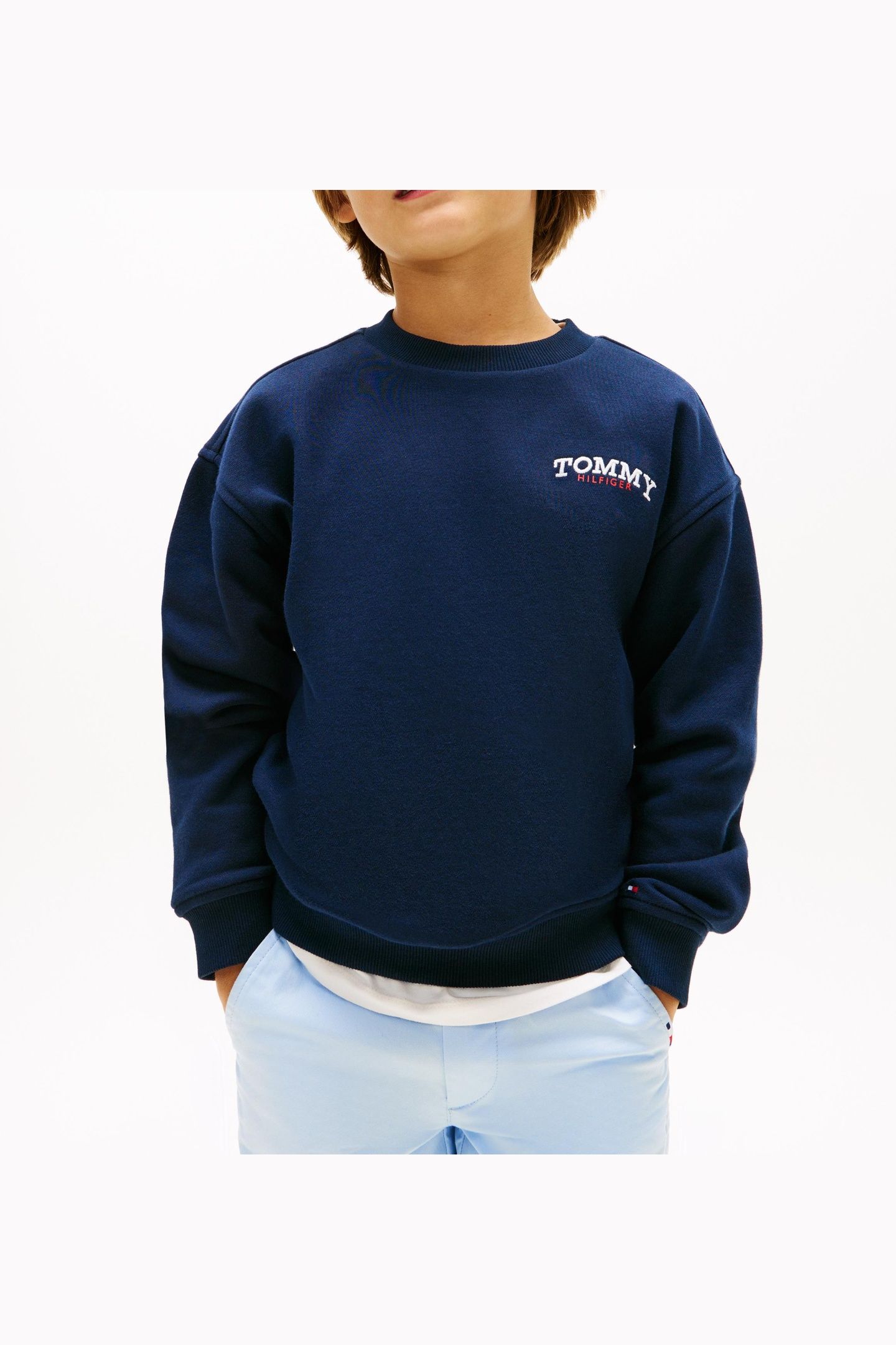 BOYS MONOTYPE GRAPHIC SWEATSHIRT DARK NIGHT NAVY 1