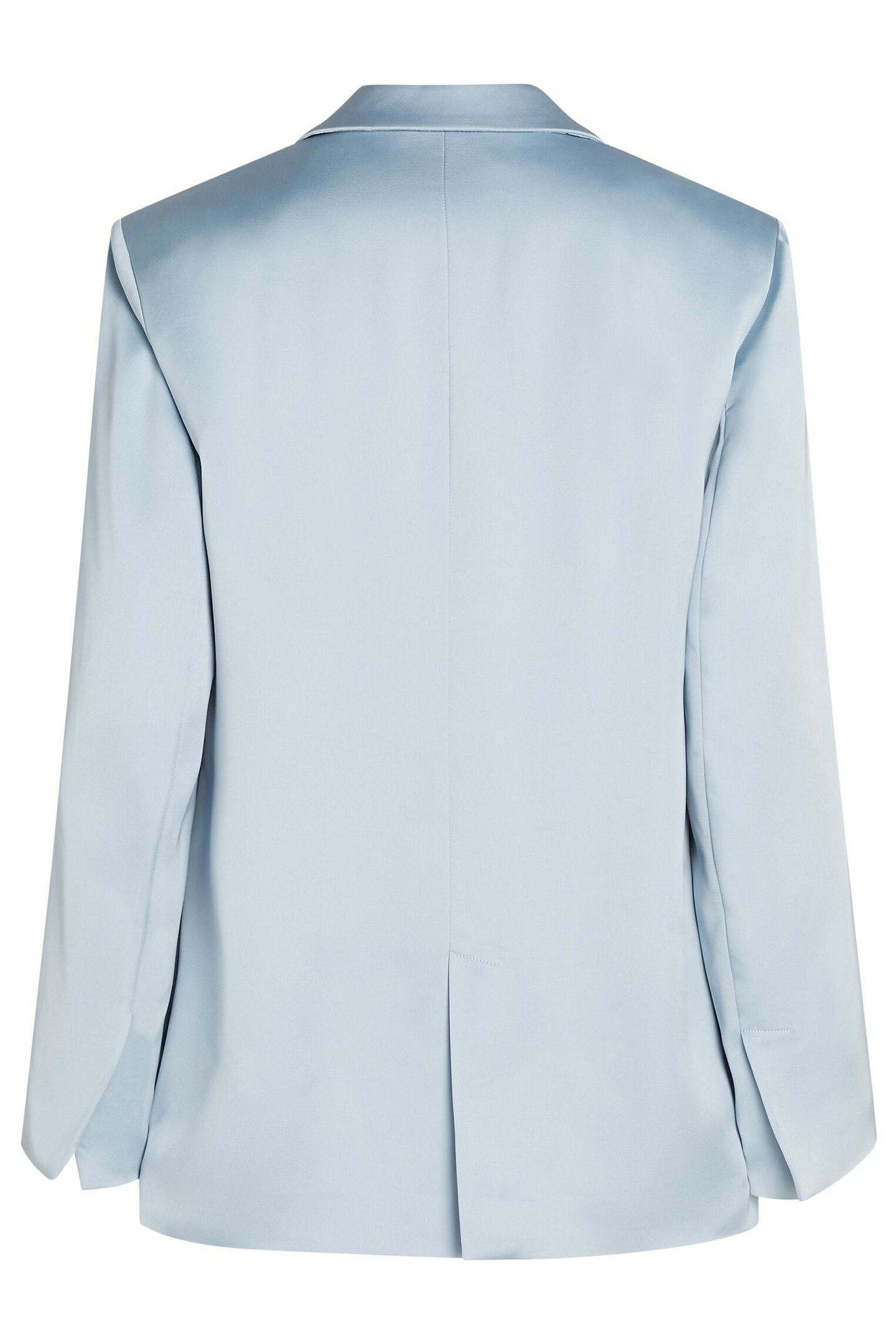 FLUID SATIN TAILORED BLAZER CASHMERE BLUE 4