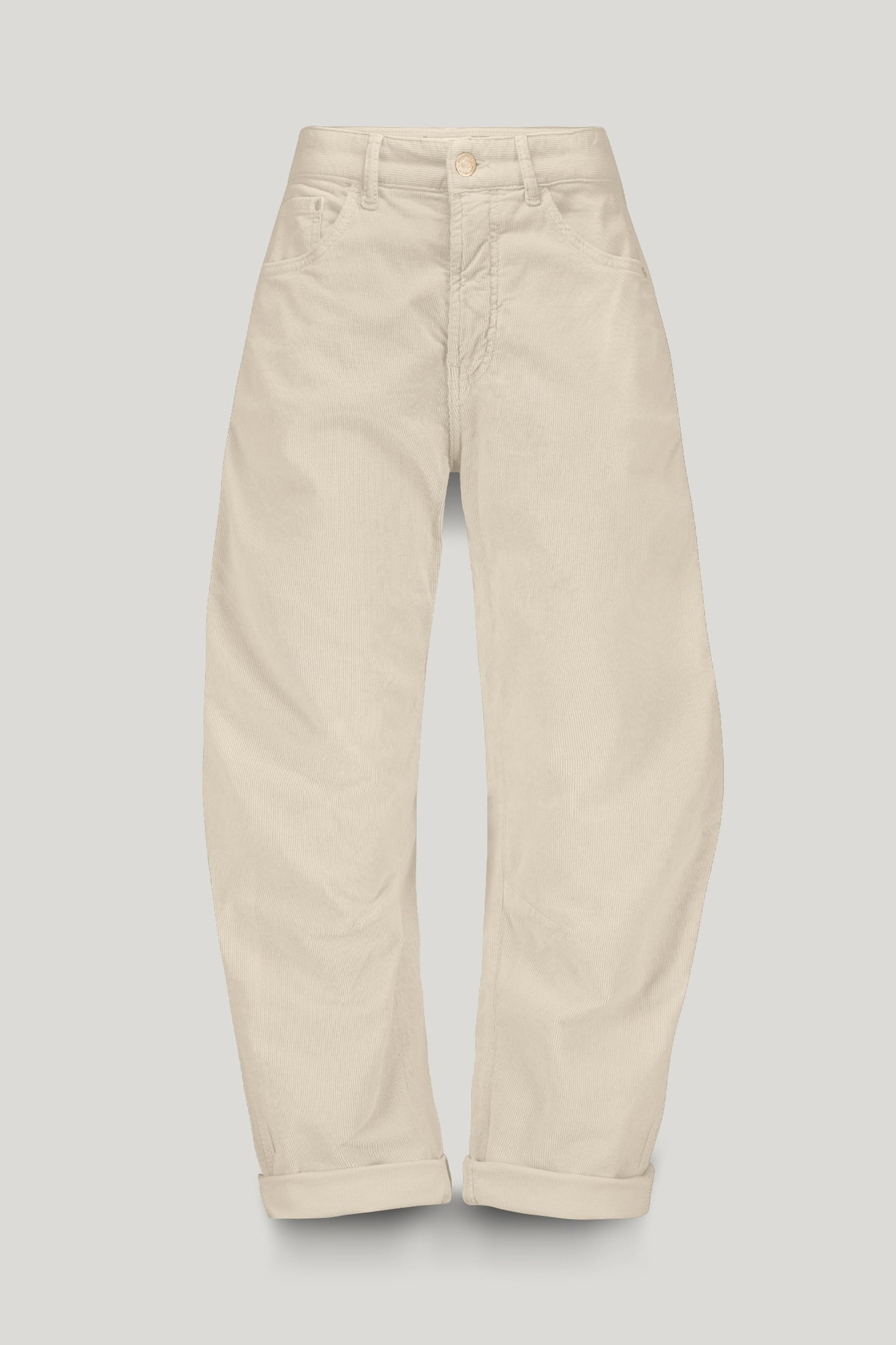 COCOON PANTS COTTON FLEX CORD IVORY 4