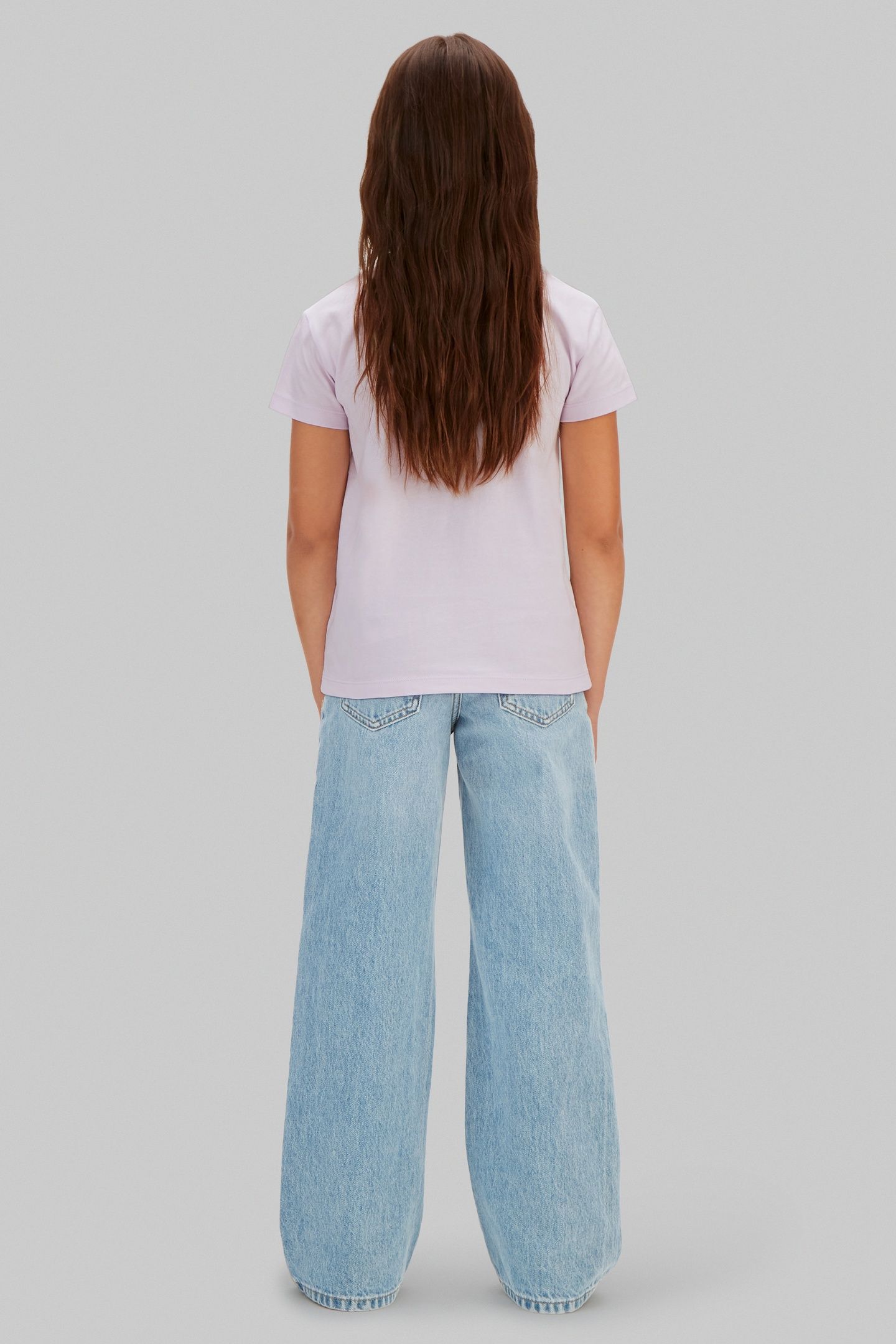 GIRLS CK SCRIPT SS T-SHIRT ISLAND LILAC 4
