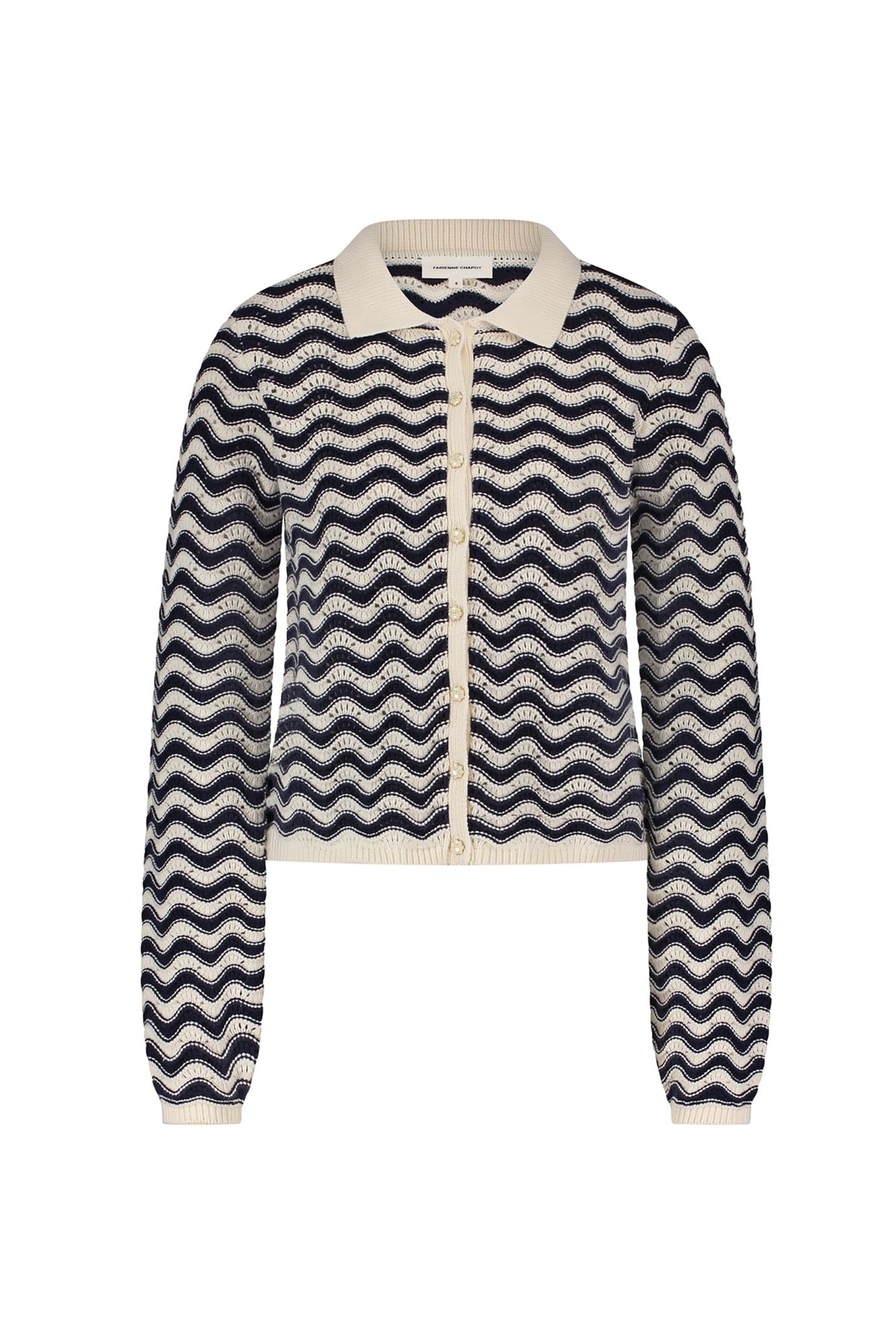 CARO CROCHET CARDIGAN LONG SLEEVE AFTER MIDNIGHT BLUE 4