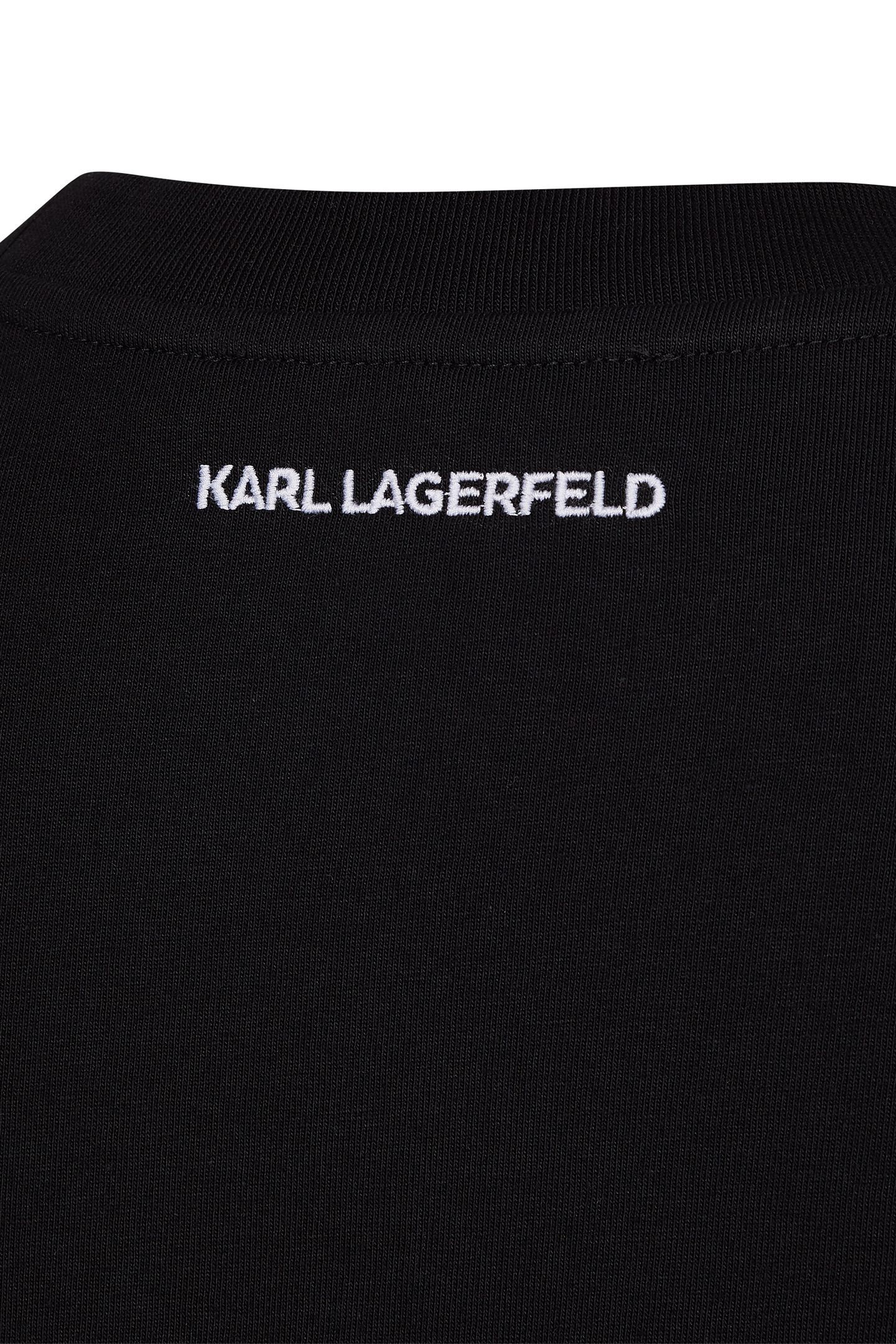 KARL SIGNATURE HEM T-SHIRT BLACK 6