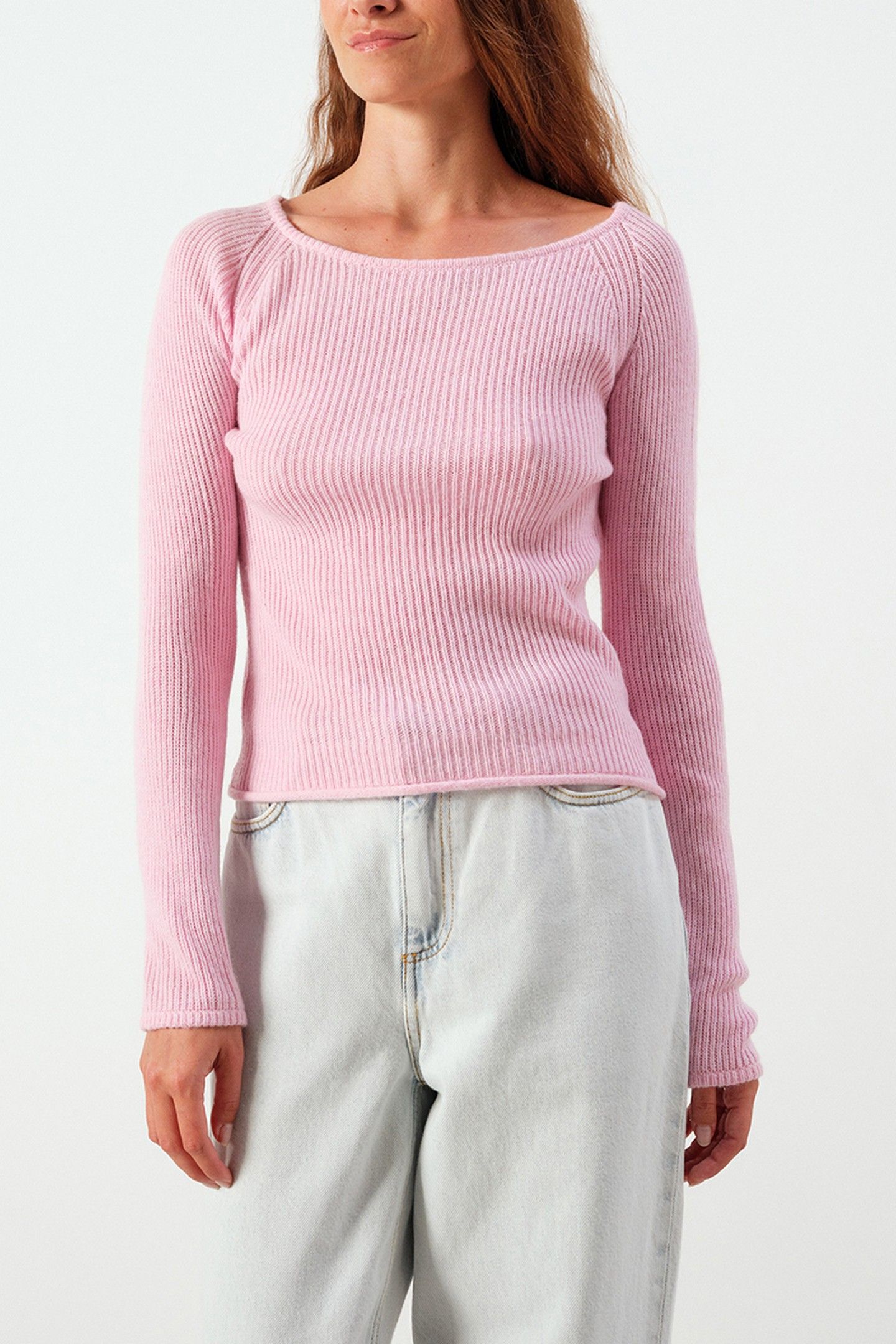 FALYDAY JUMPER ROSE POUDREE CHINE 2